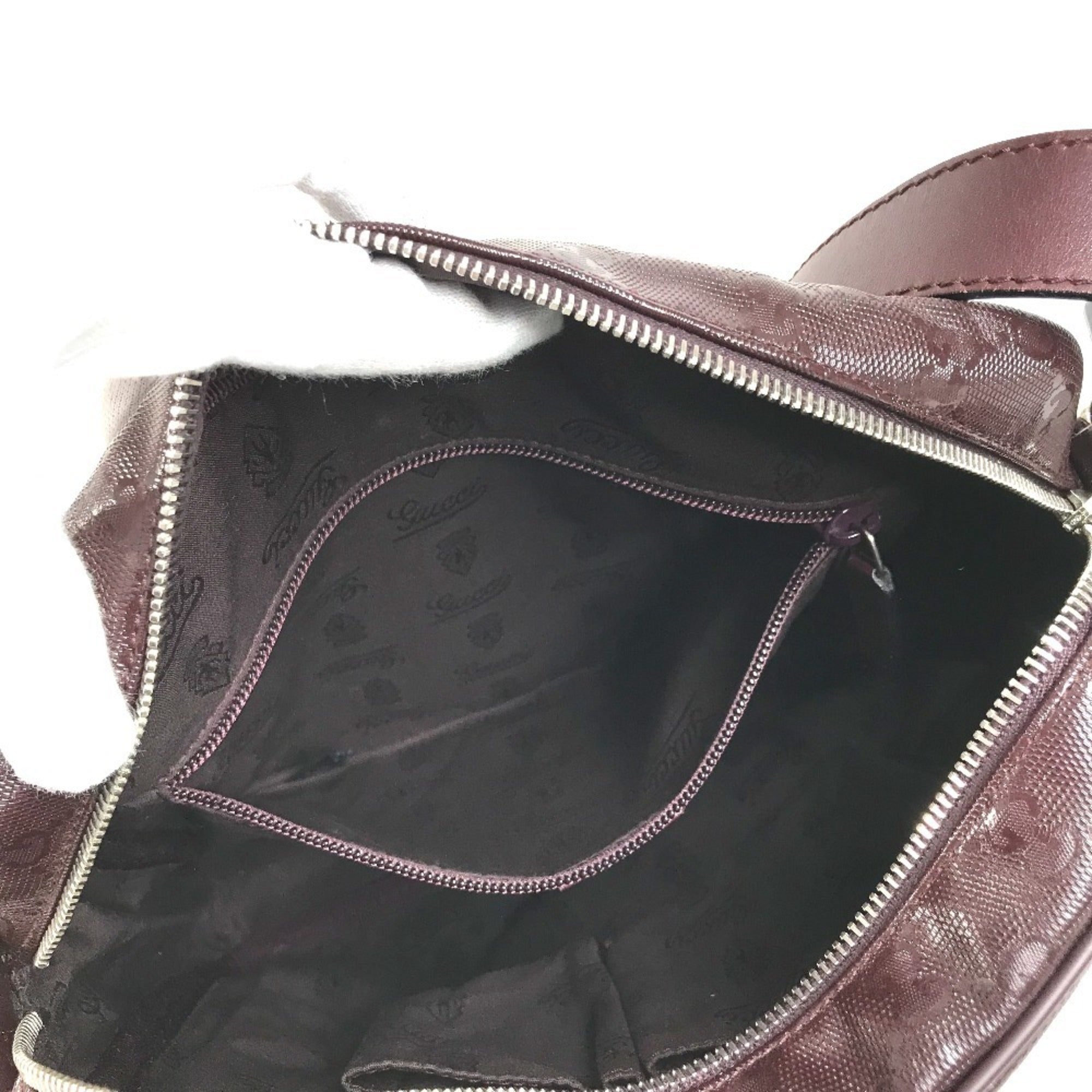 Gucci Gg Imprimé Purple Gg Imprimé Pochette Shoulder Bag (Pre-Owned)