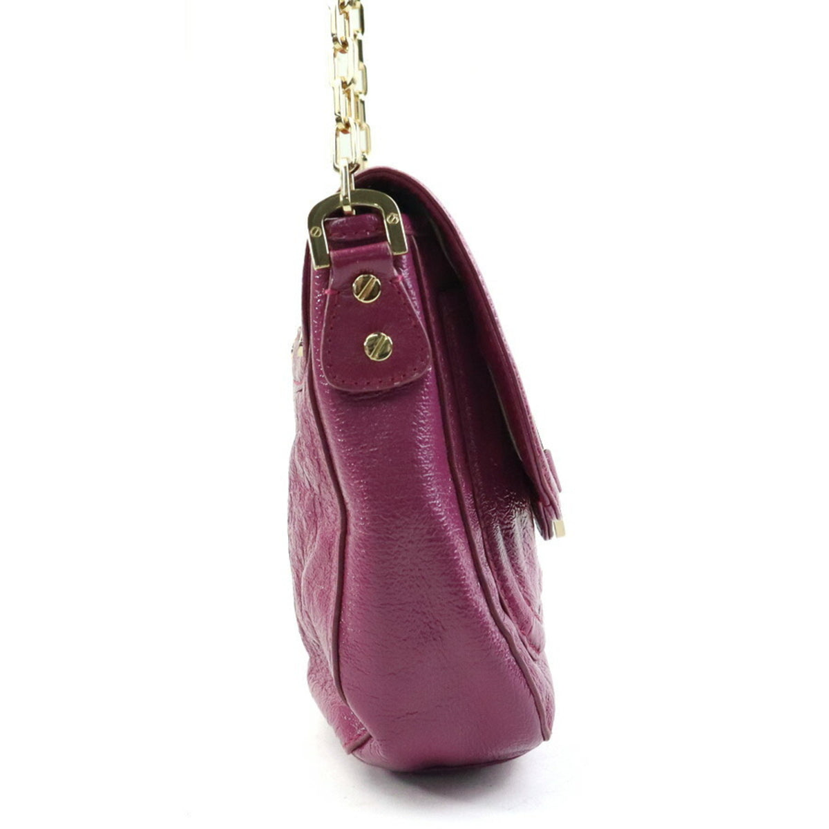 Tory Burch Pink Purple Leather Shoulder Bag (Pre-Owned)