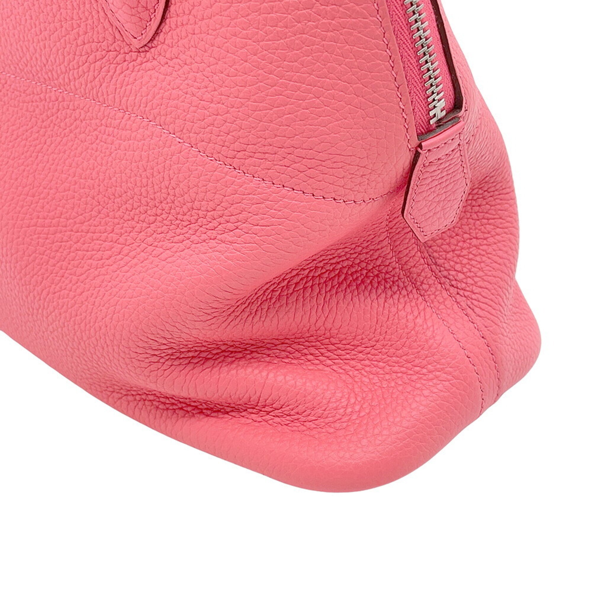 Hermes Bolide Rose Azalee Taurillon Clemence Leather Handbag Shoulder Bag (Pre-Owned)