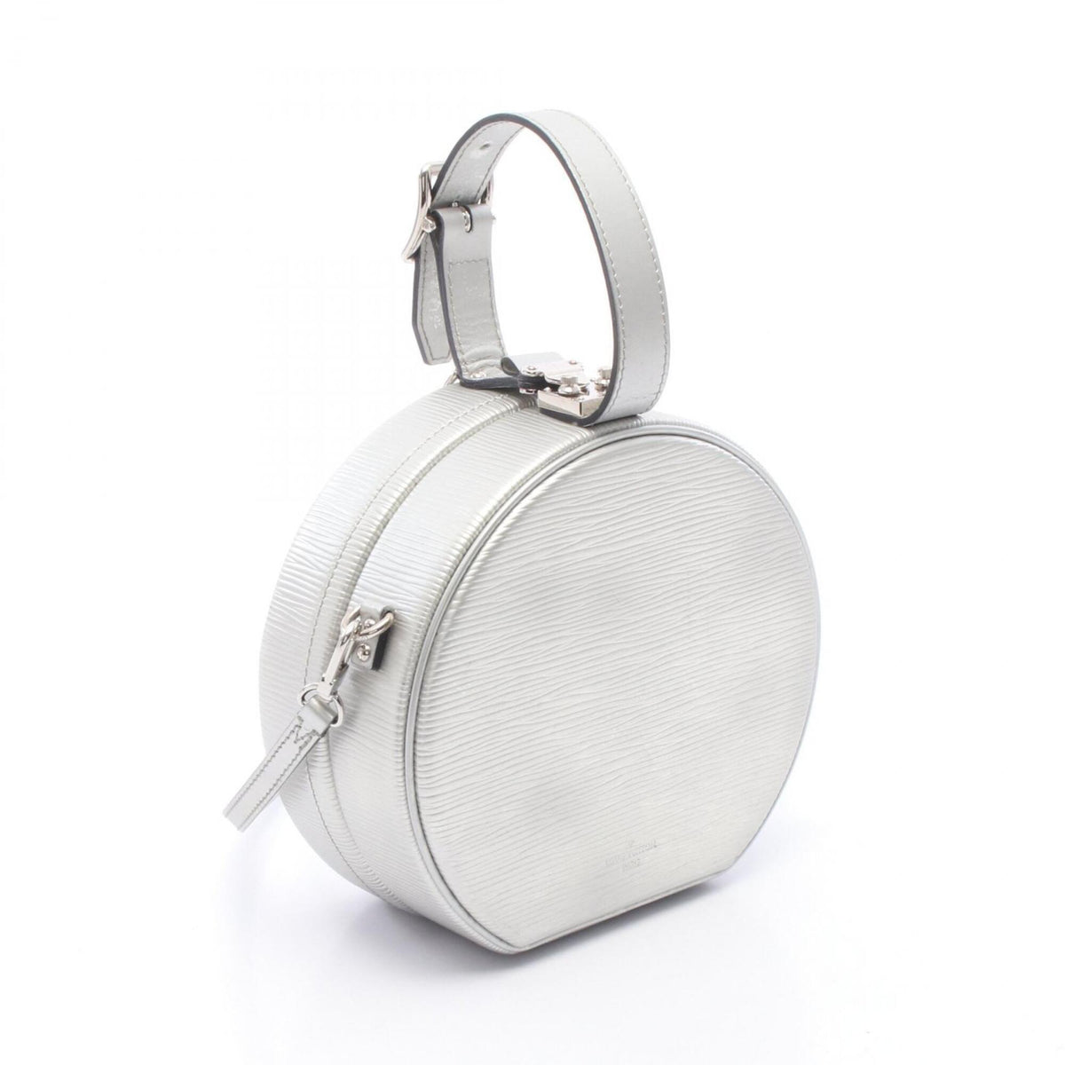 Louis Vuitton Silver Leather Handbag (Pre-Owned)