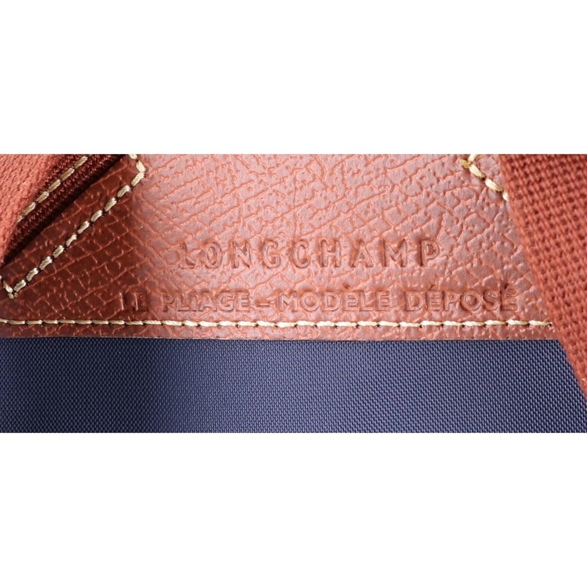 Longchamp Brown Navy Nylon Backpack (Pre-Owned)