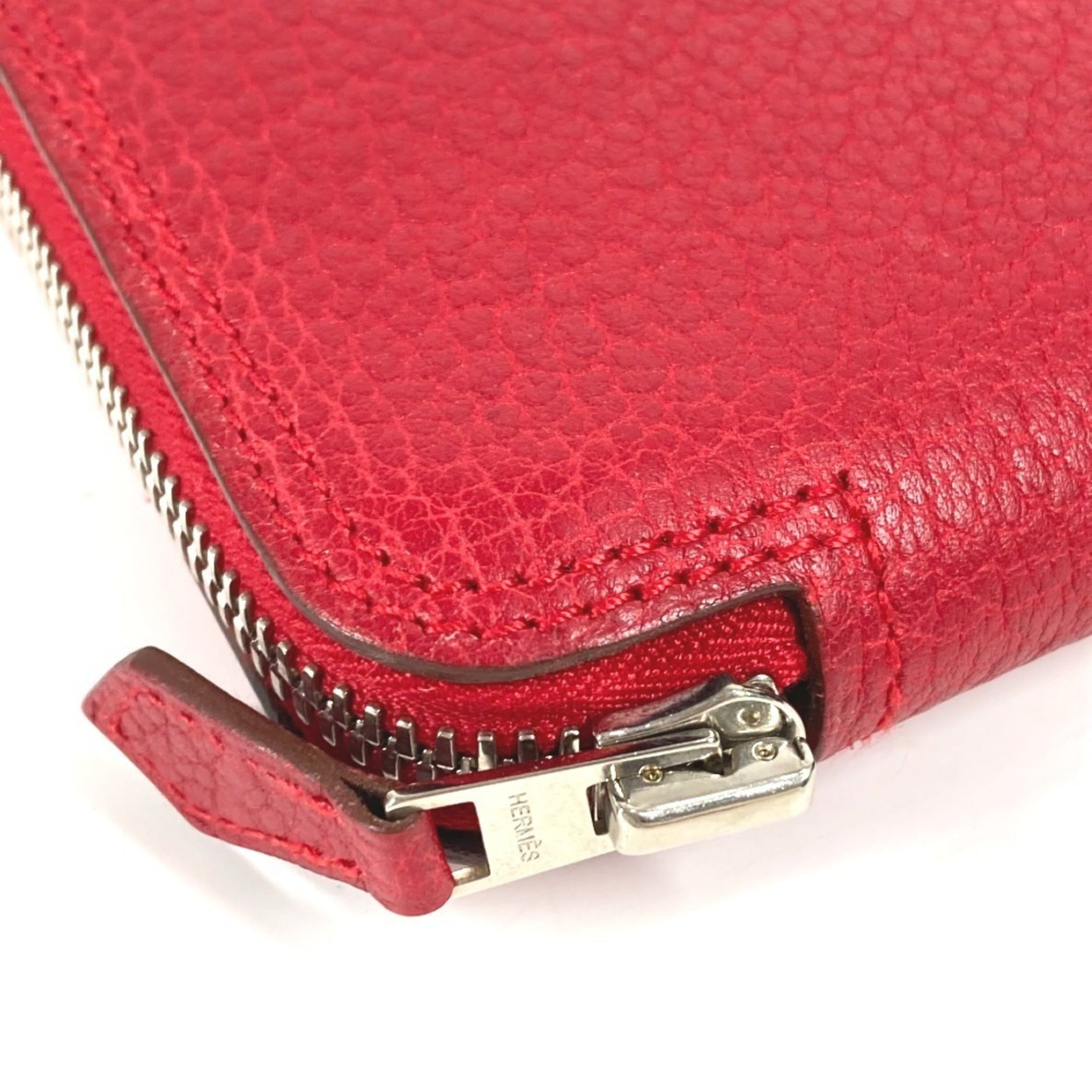 Hermes Red Color Leather Eco-Bag Handbag Shoulder Bag Tote Bag (Pre-Owned)
