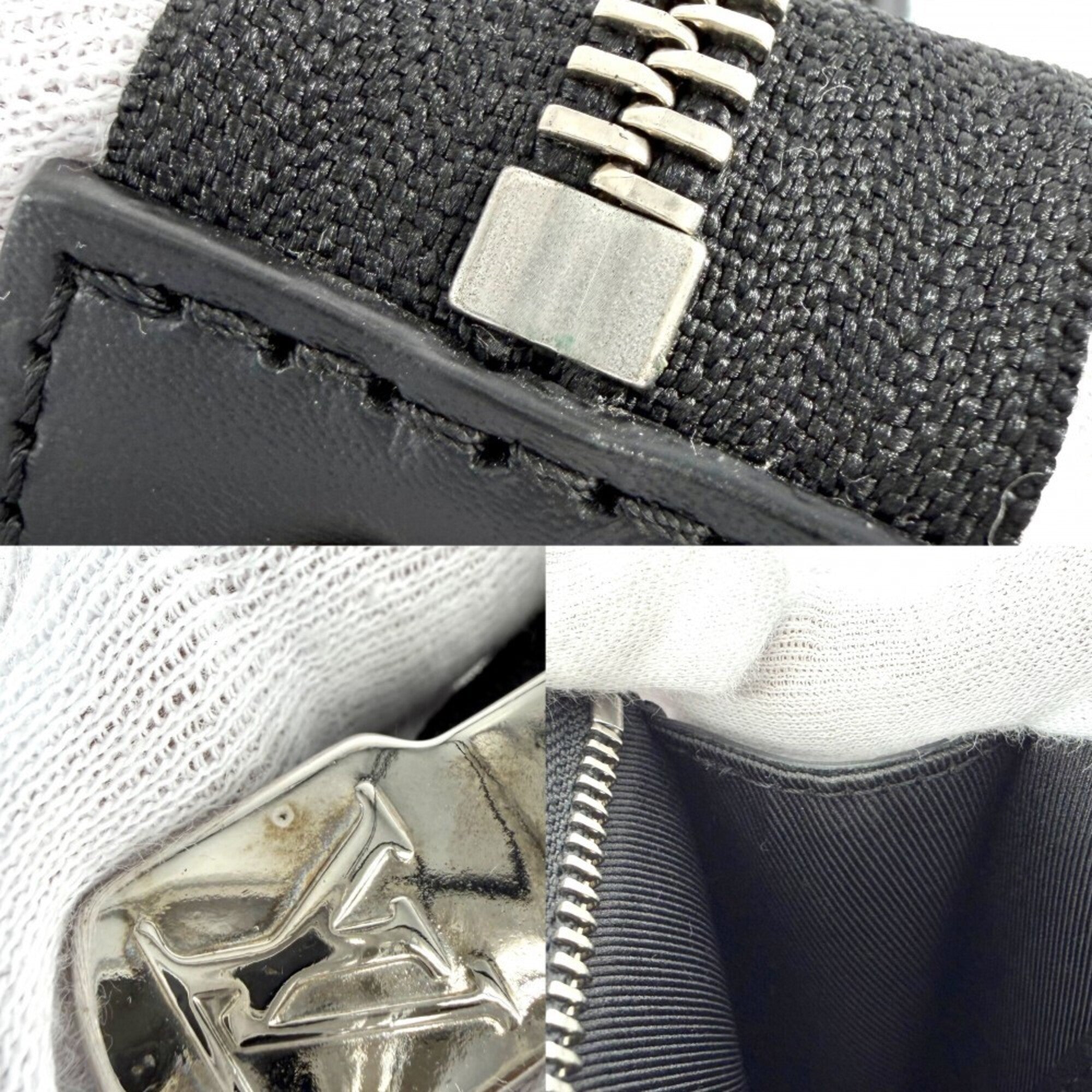 Louis Vuitton Black White Damier Graphite Clutch Bag Pochette (Pre-Owned)