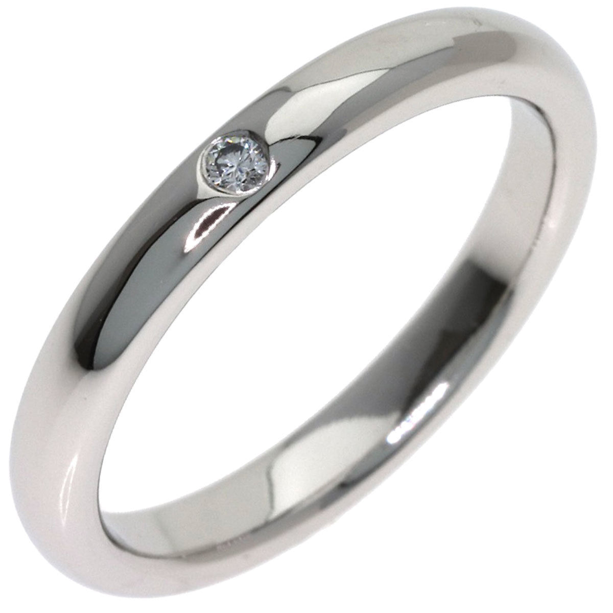 Tiffany Platinum Platinum 950 Band Ring (Pre-Owned)