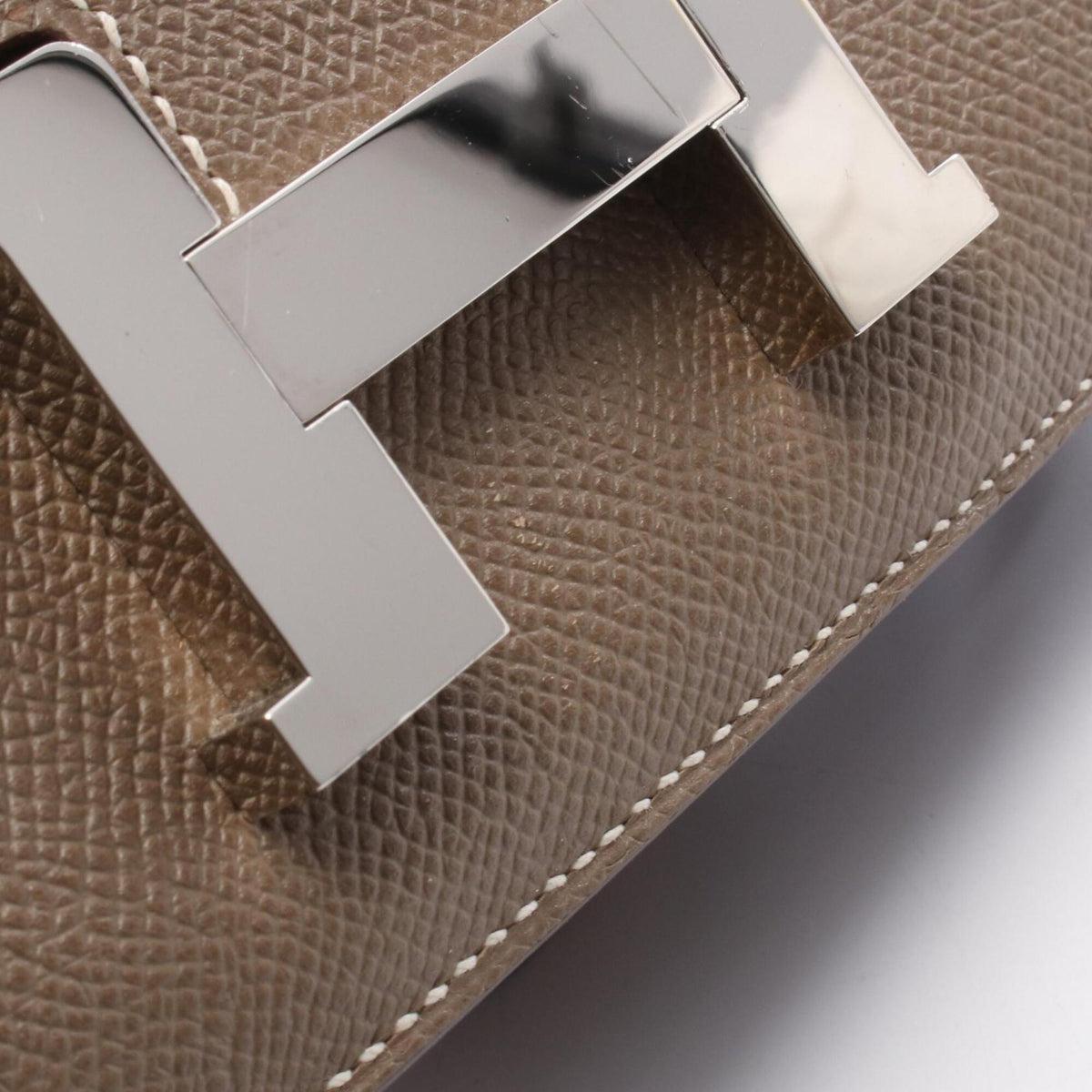 Hermes Gray Epsom Leather Leather Handbag Shoulder Bag (Pre-Owned)