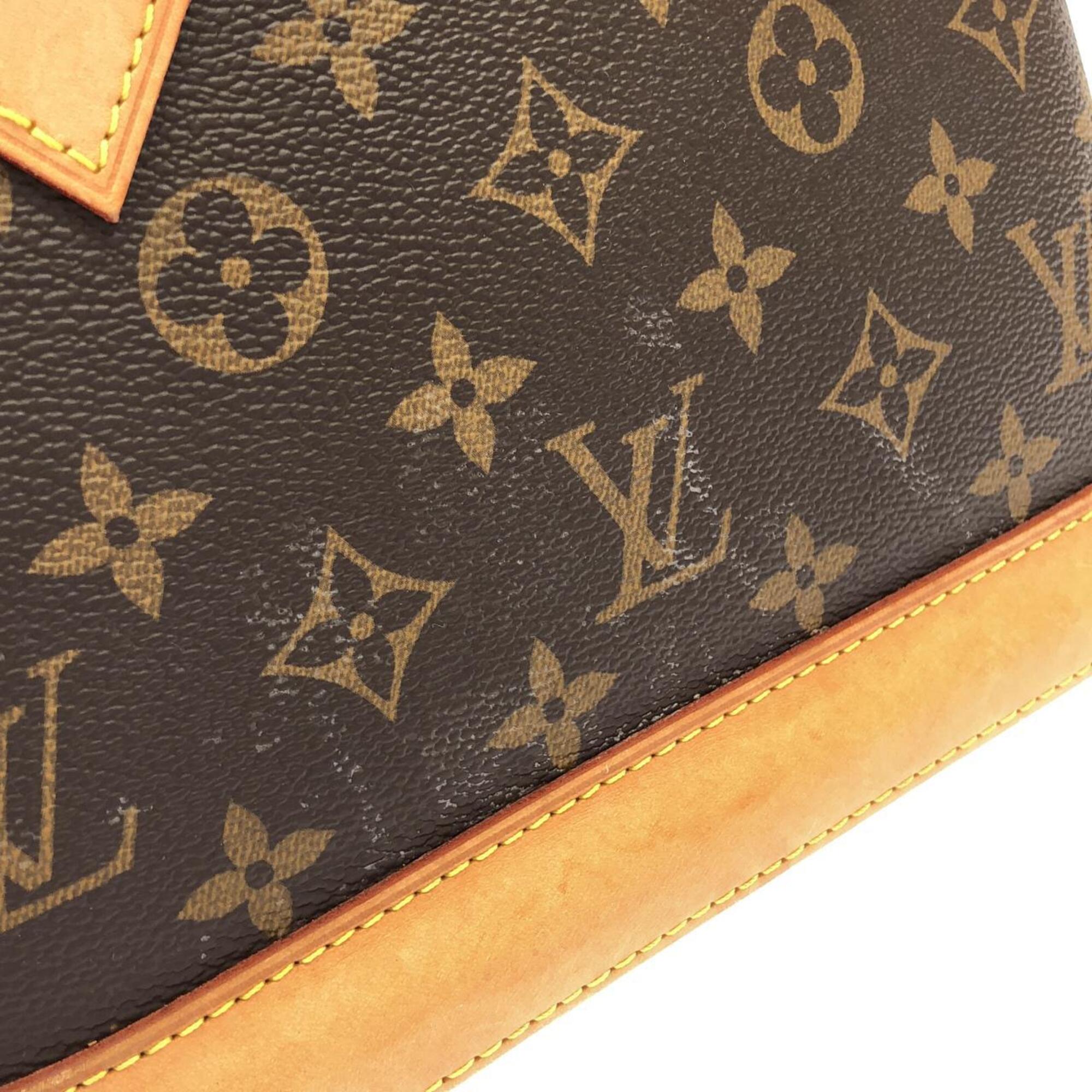 Louis Vuitton Monogram Marron Coated Canvas Handbag (Pre-Owned)
