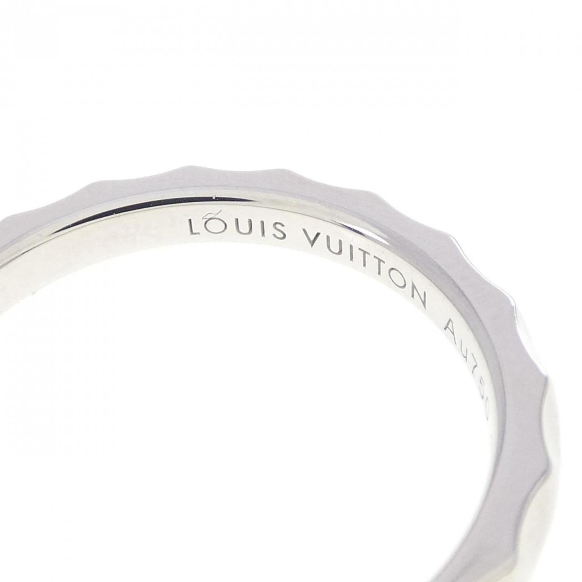 Louis Vuitton White Gold White Gold (18K) Band Ring (Pre-Owned)