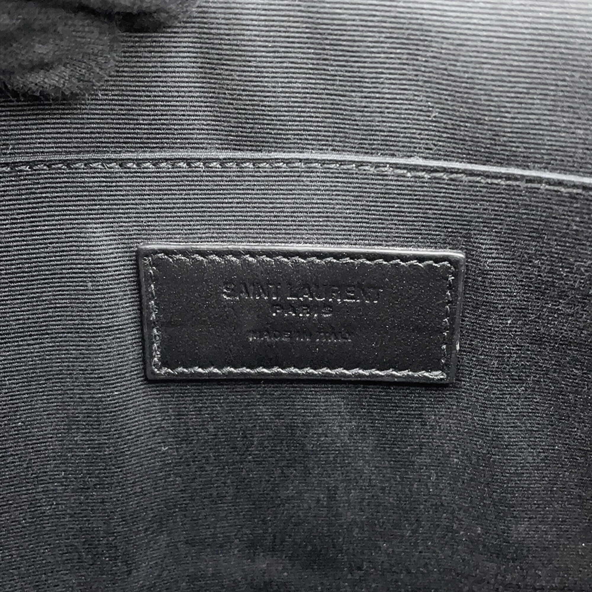 Yves Saint Laurent Black Leather Clutch Bag (Pre-Owned)