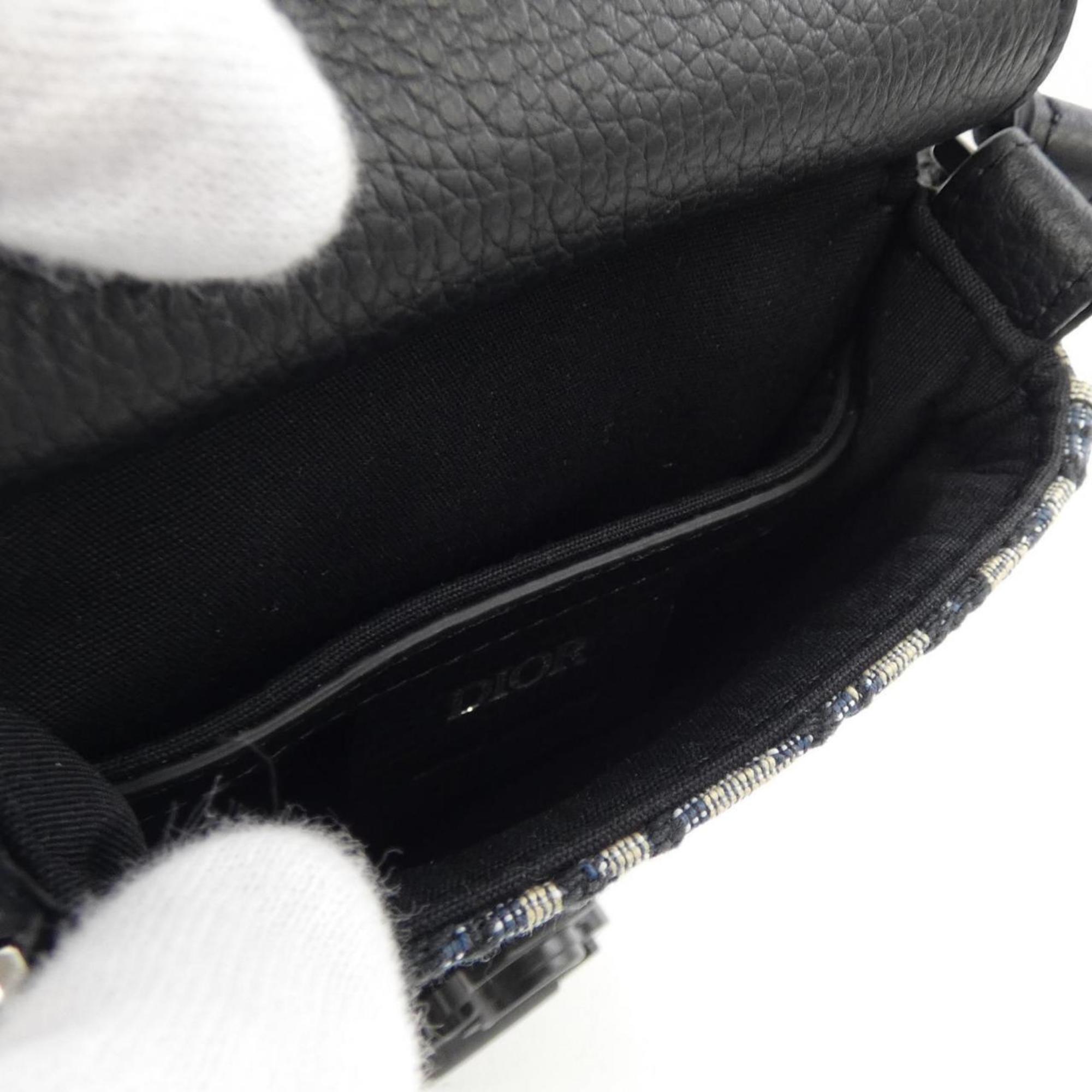 Christian Dior Beige Black Blue Handbag Shoulder Bag (Pre-Owned)