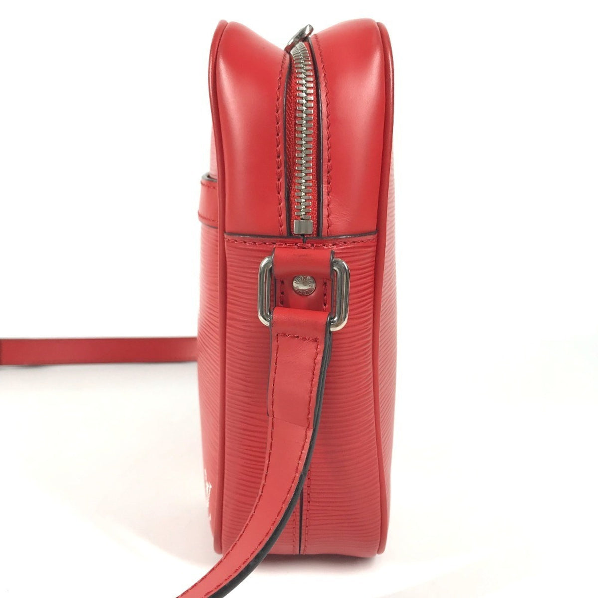 Louis Vuitton Red Color White Epi Leather Pochette Shoulder Bag (Pre-Owned)