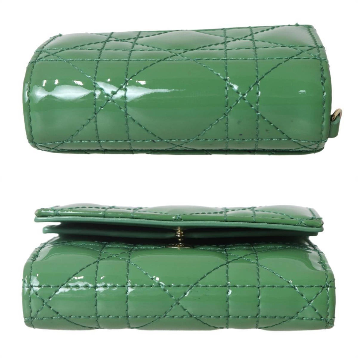 Christian Dior Green Wallet (Tri-Fold) (Pre-Owned)