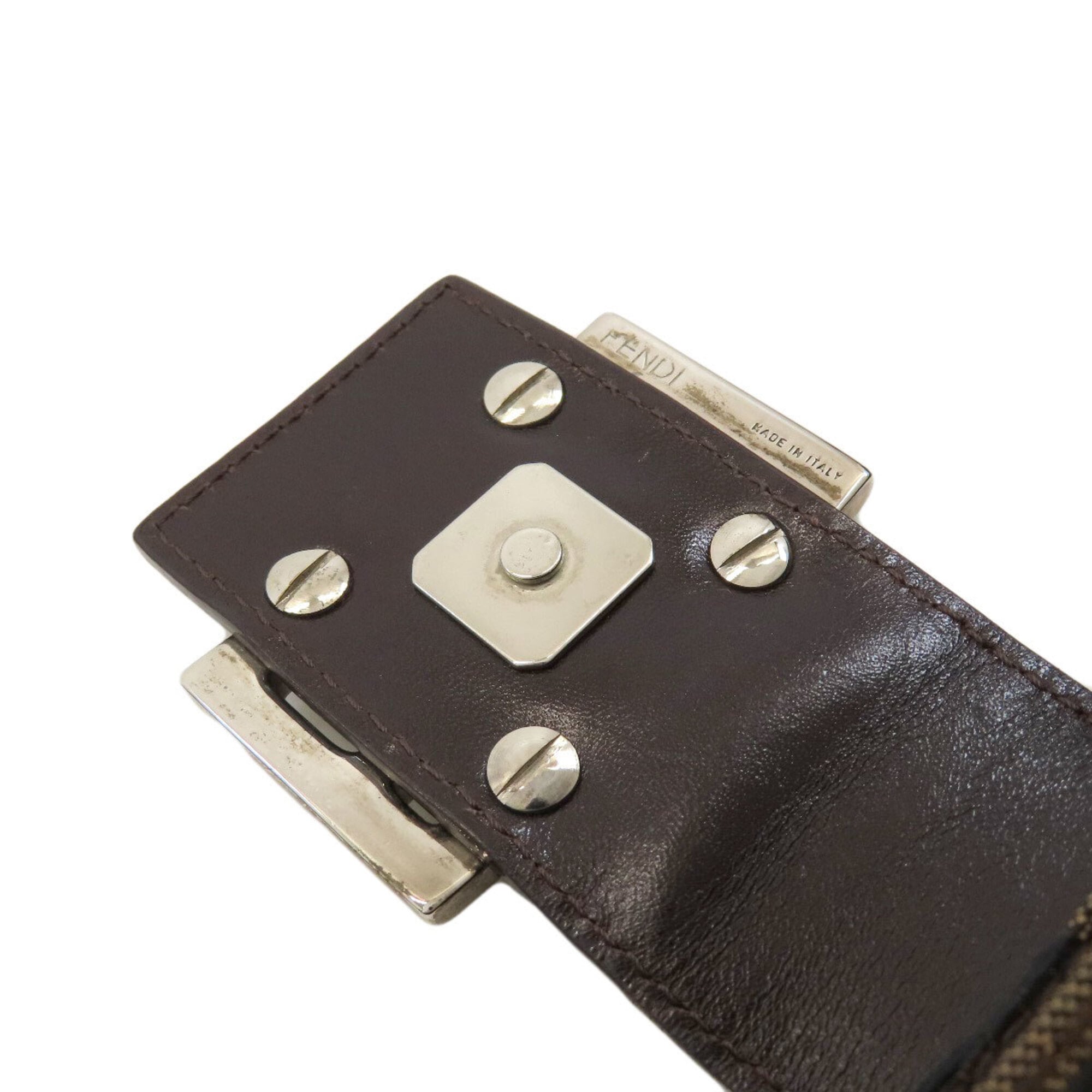 Fendi Brown Canvas Shoulder Bag (Pre-Owned)