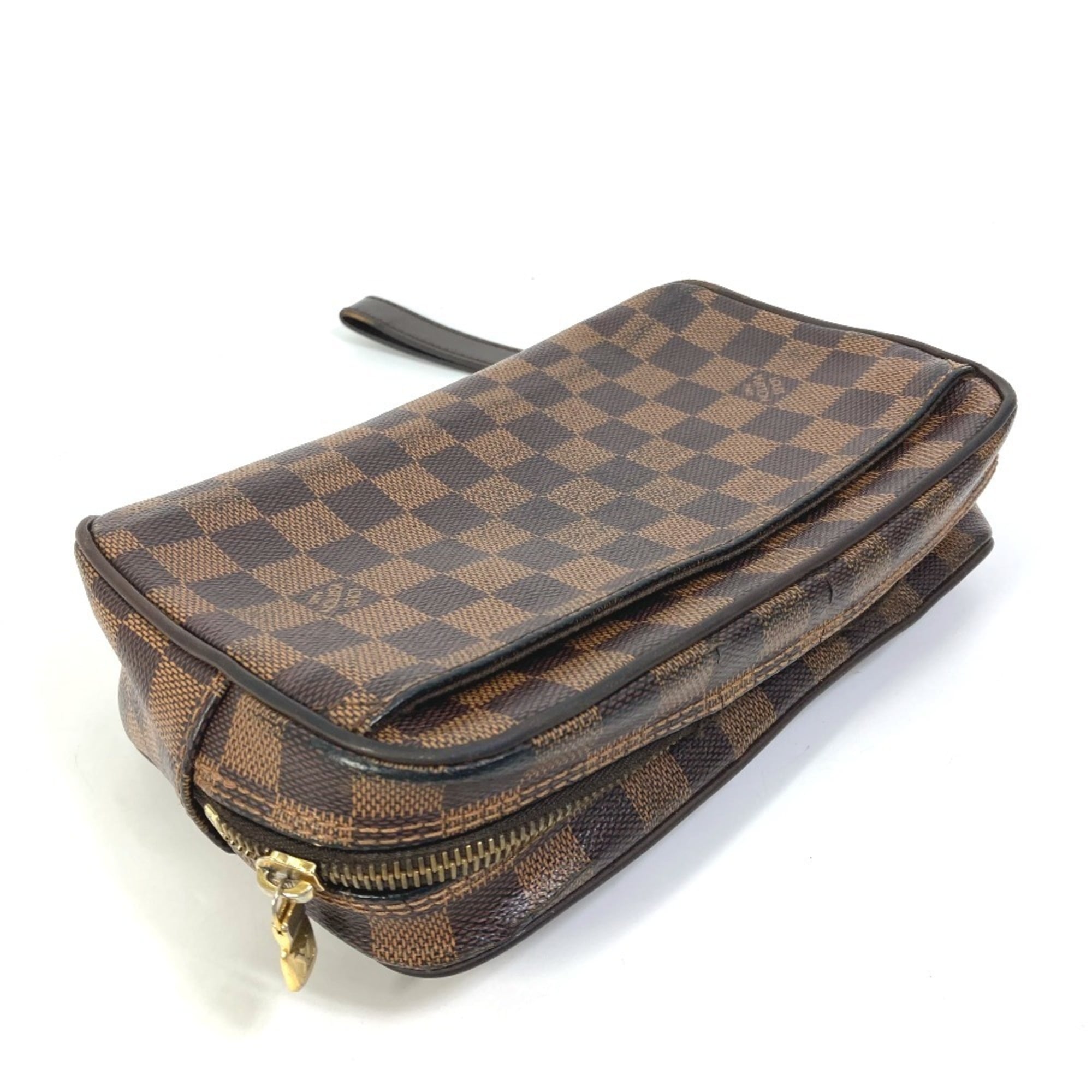 Louis Vuitton Damier Brown Ebene Damier Canvas Pochette (Pre-Owned)