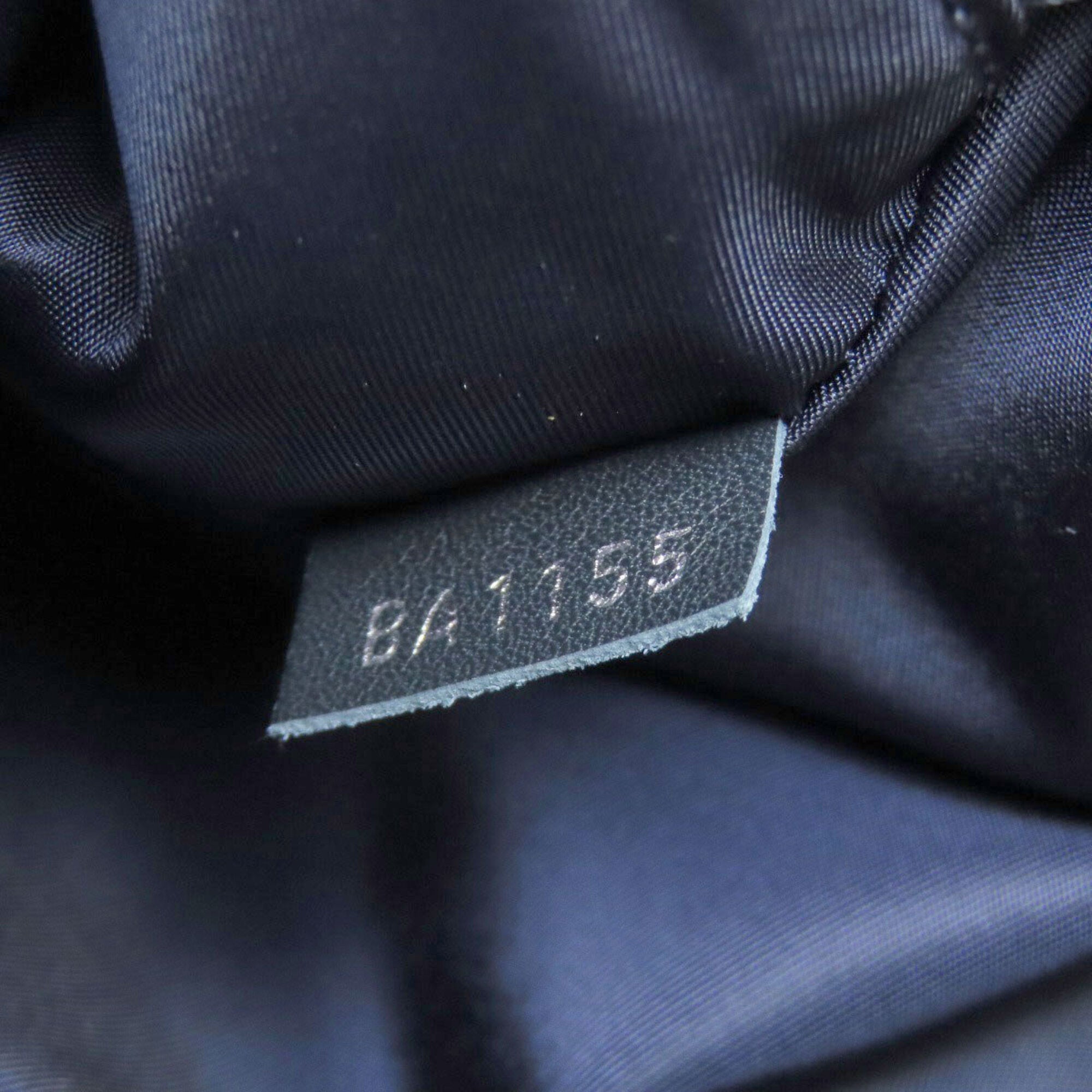 Louis Vuitton Navy Leather Backpack (Pre-Owned)