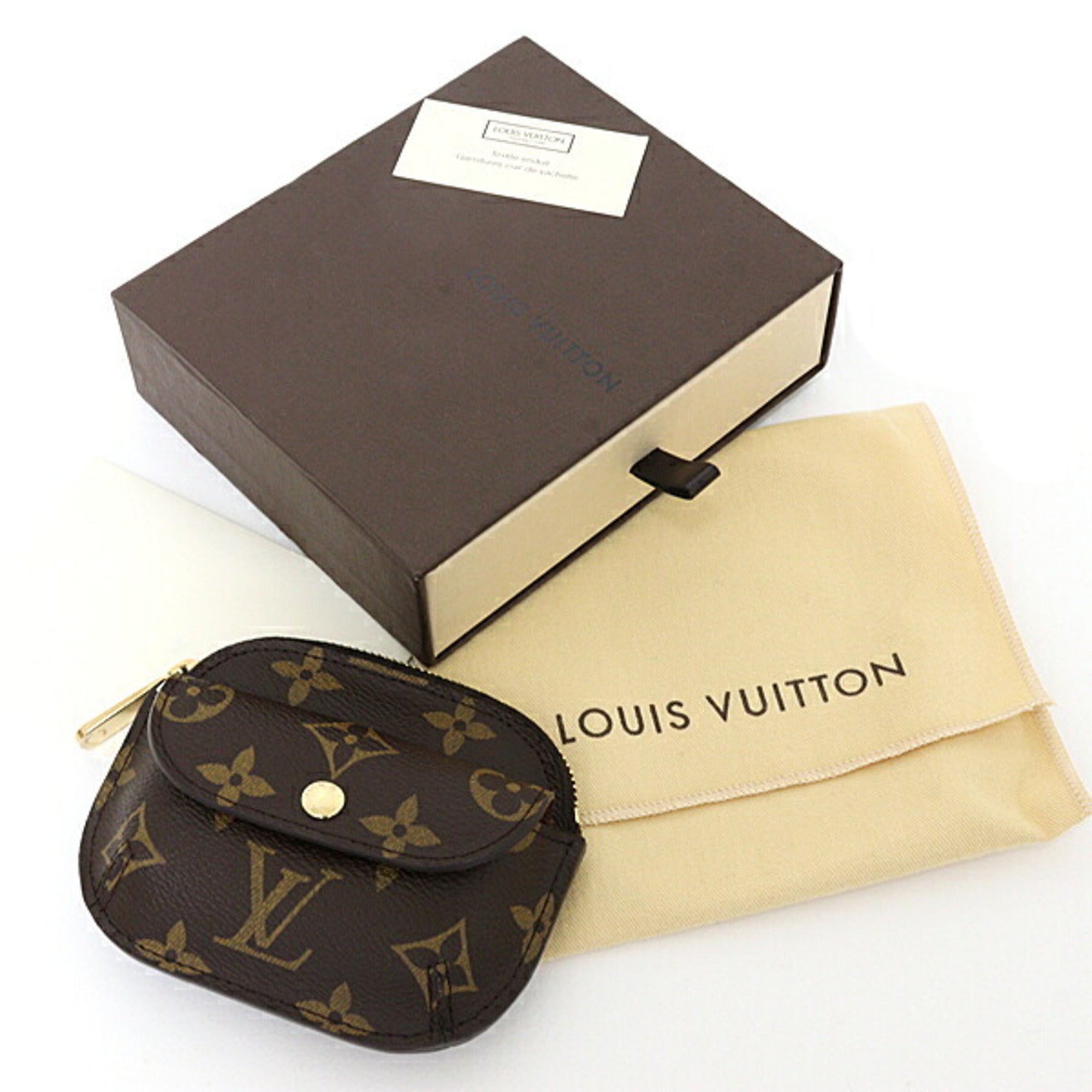 Louis Vuitton Brown Monogram Coin Purse/Coin Case (Pre-Owned)