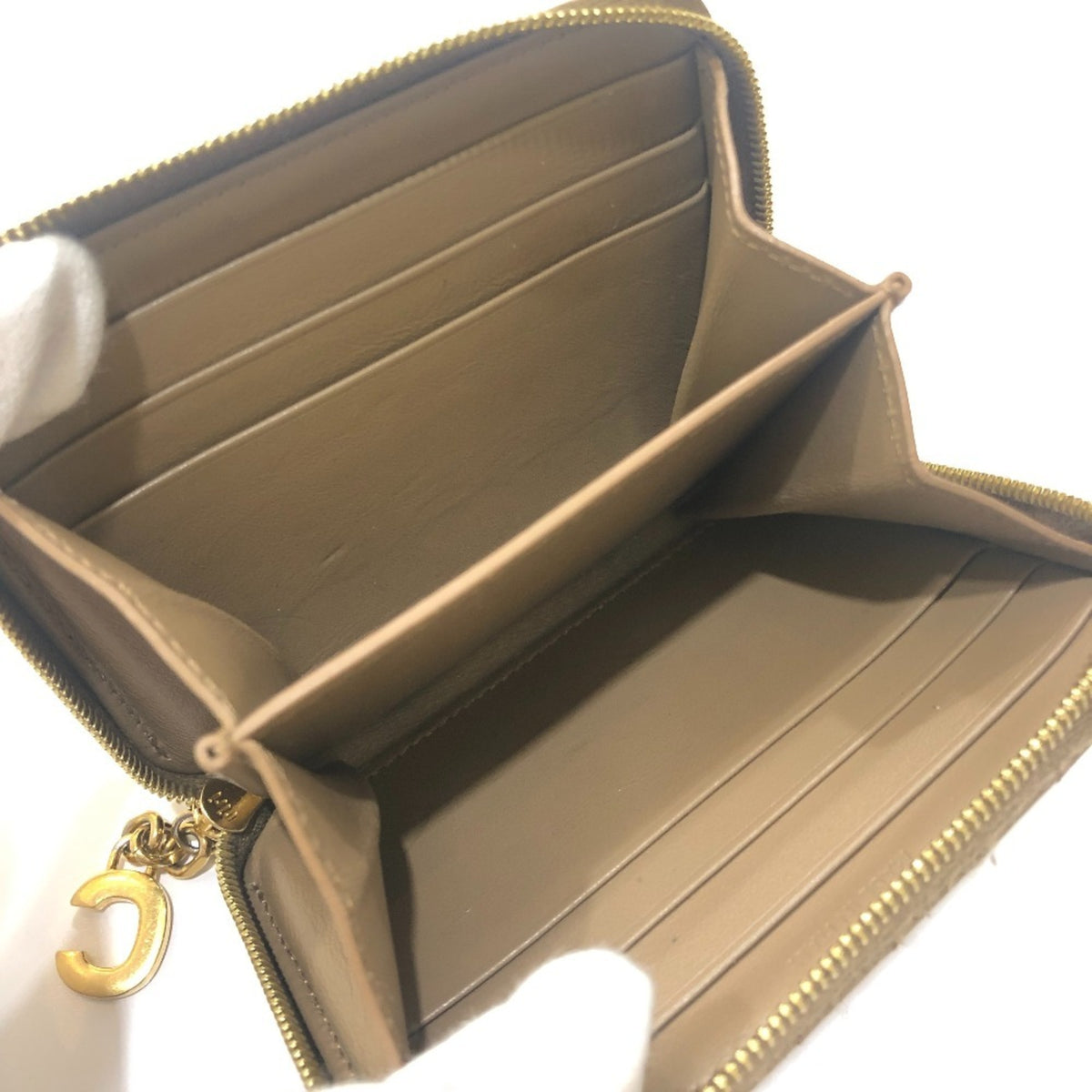 Celine Brown Leather Coin Purse/Coin Case (Pre-Owned)
