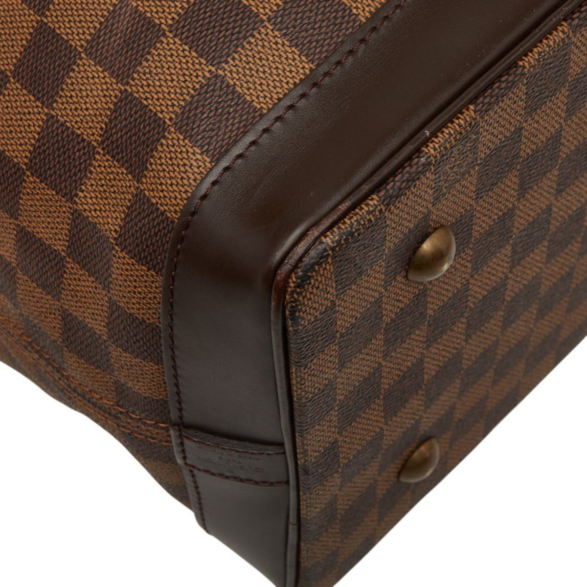 Louis Vuitton Brown Pvc Leather Boston Bag Shoulder Bag (Pre-Owned)