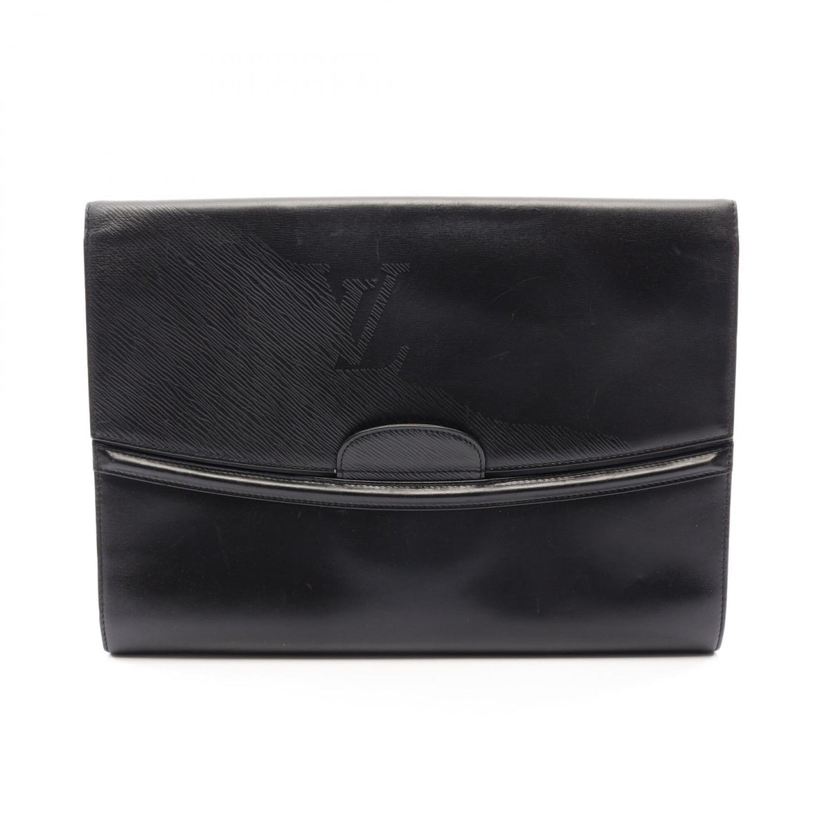 Louis Vuitton Black Epi Leather Clutch Bag Handbag (Pre-Owned)