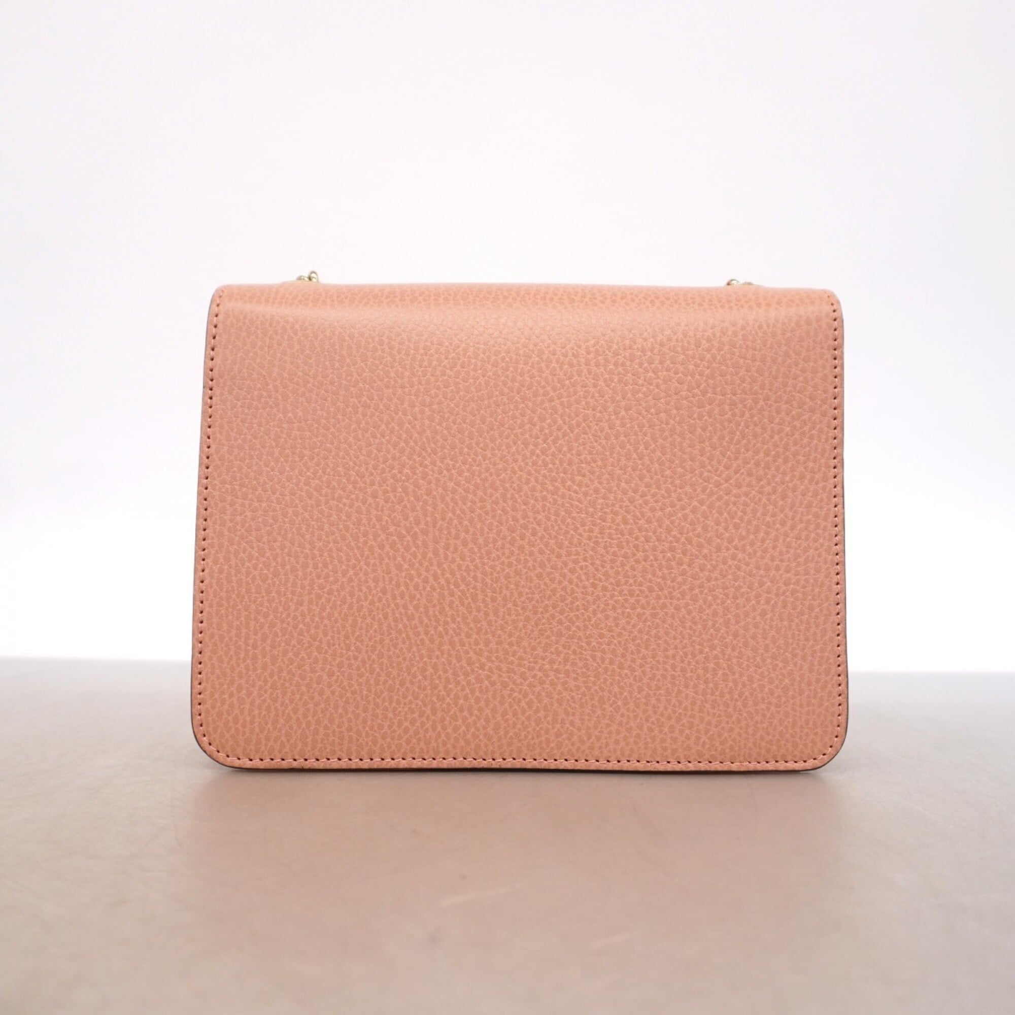 Gucci Pink Leather Shoulder Bag (Pre-Owned)