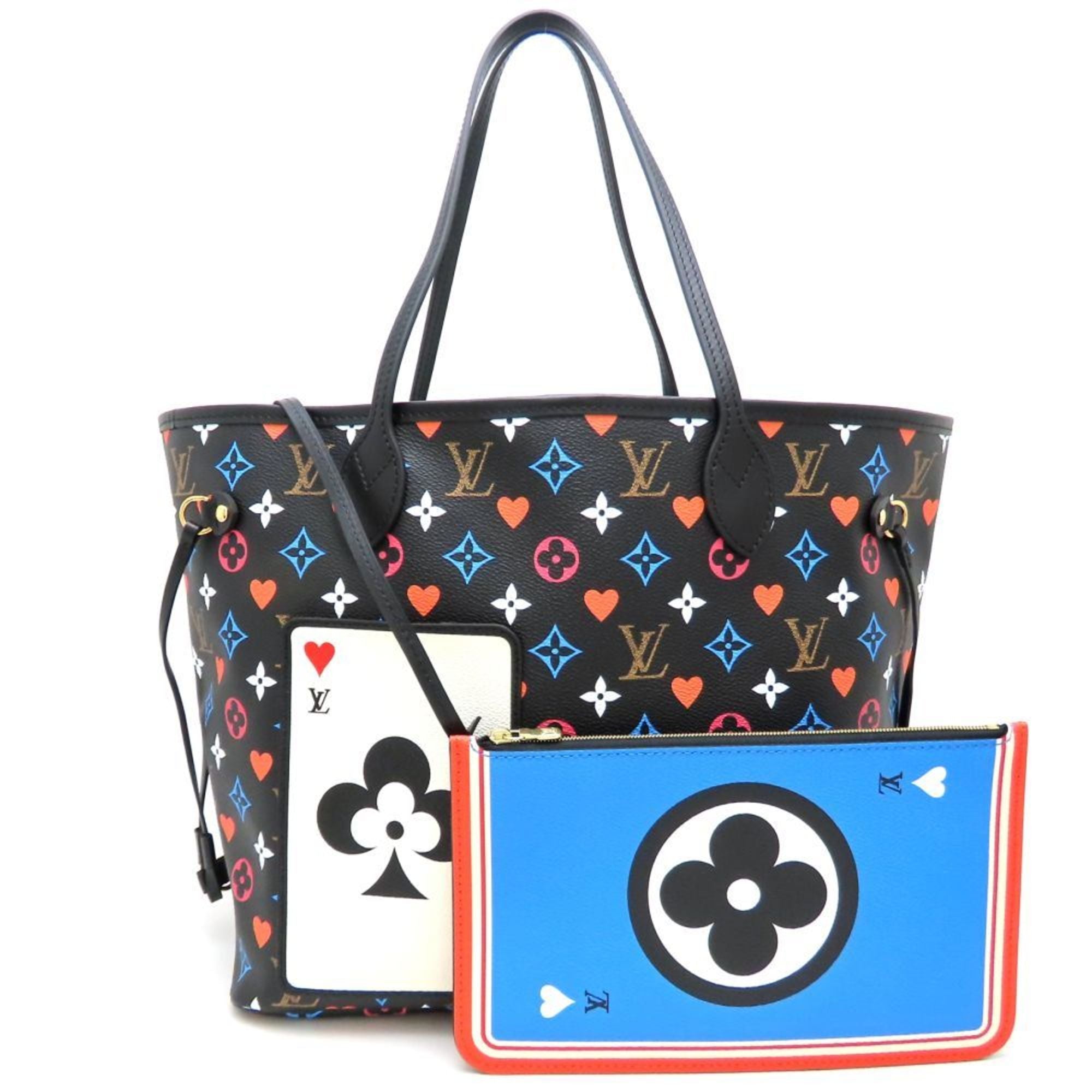 Louis Vuitton Black Monogram Multi-Color Monogram Canvas Leather Tote Bag (Pre-Owned)