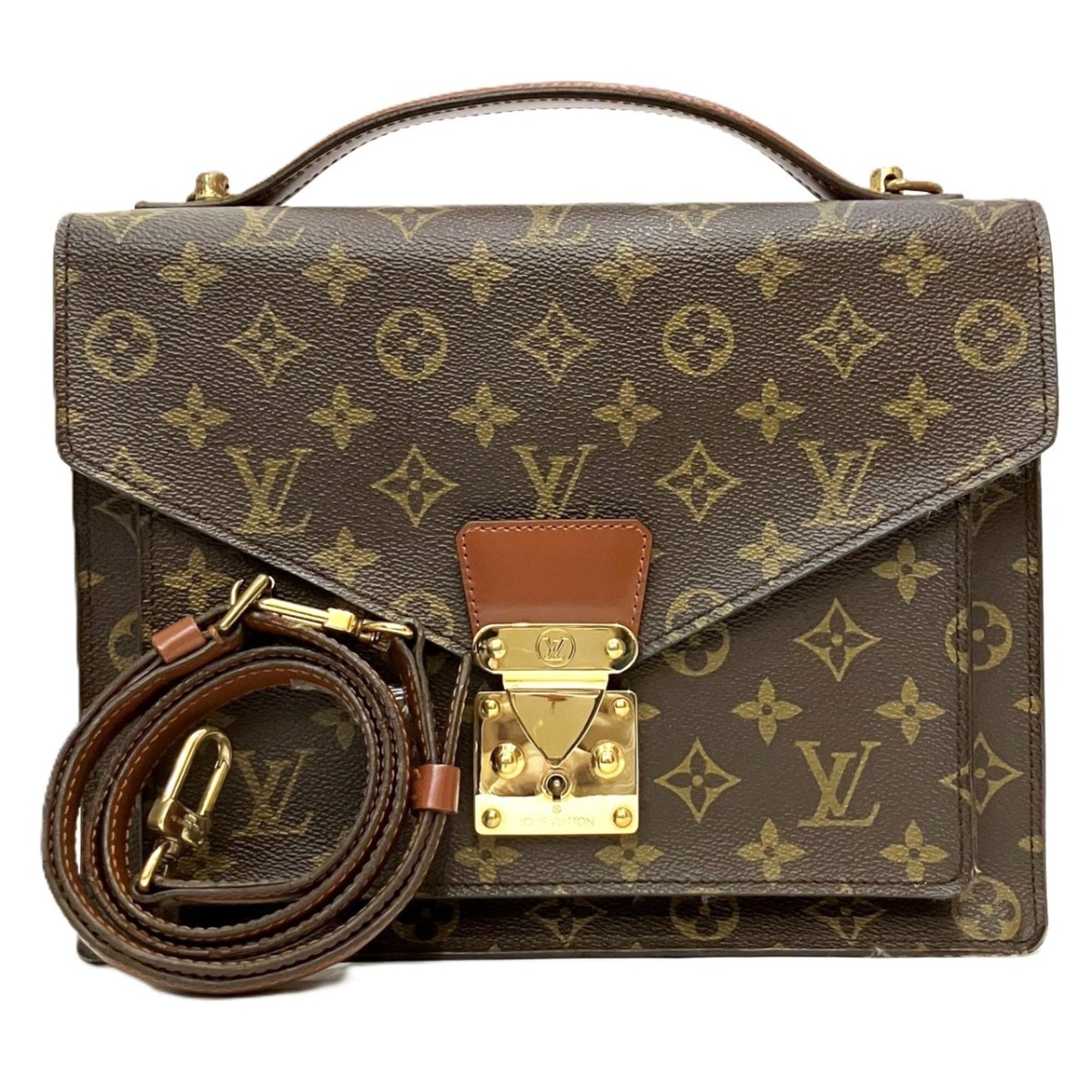 Louis Vuitton Monogram Brown Monogram Briefcase (Pre-Owned)
