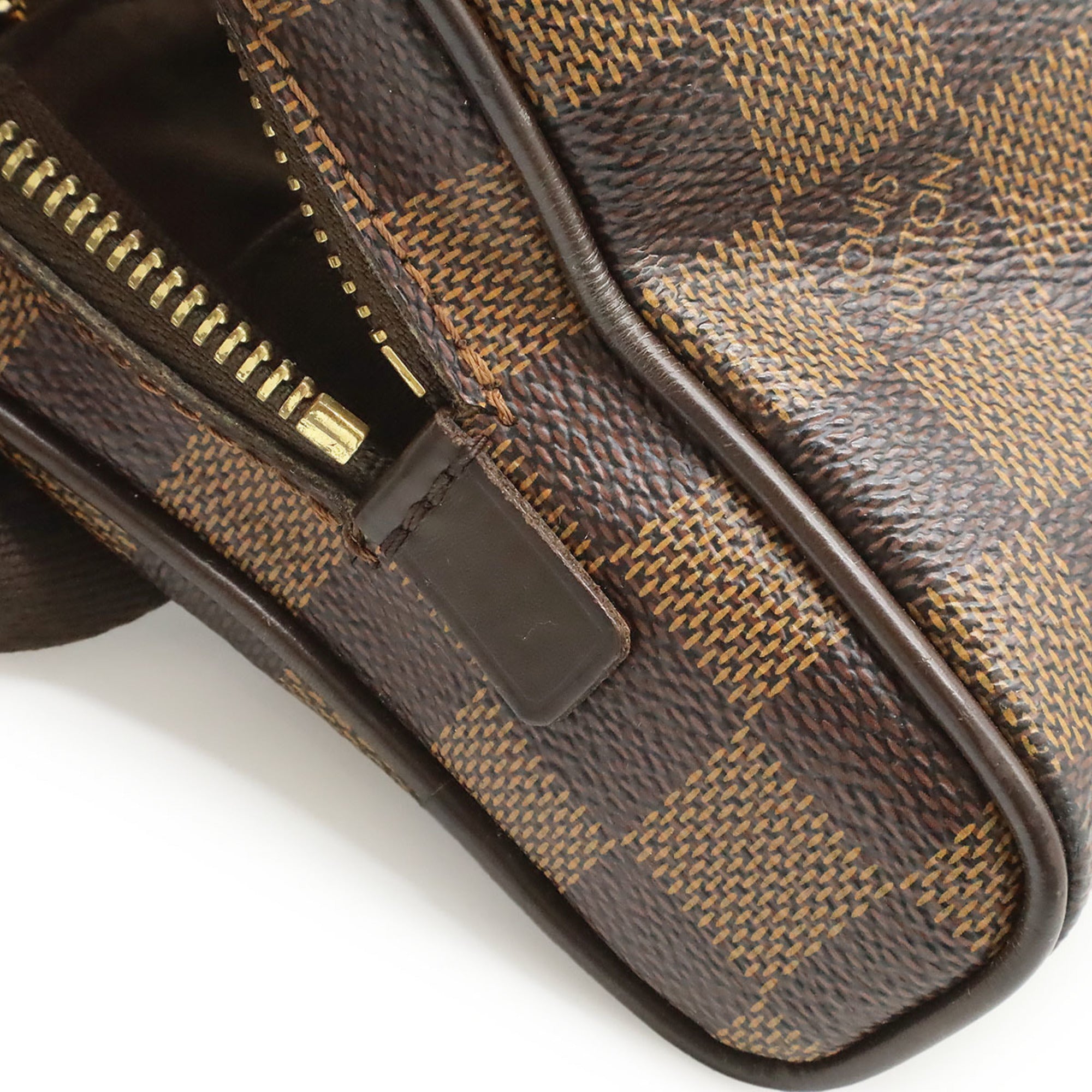 Louis Vuitton Brown Damier Canvas Pvc Sling Bag (Pre-Owned)
