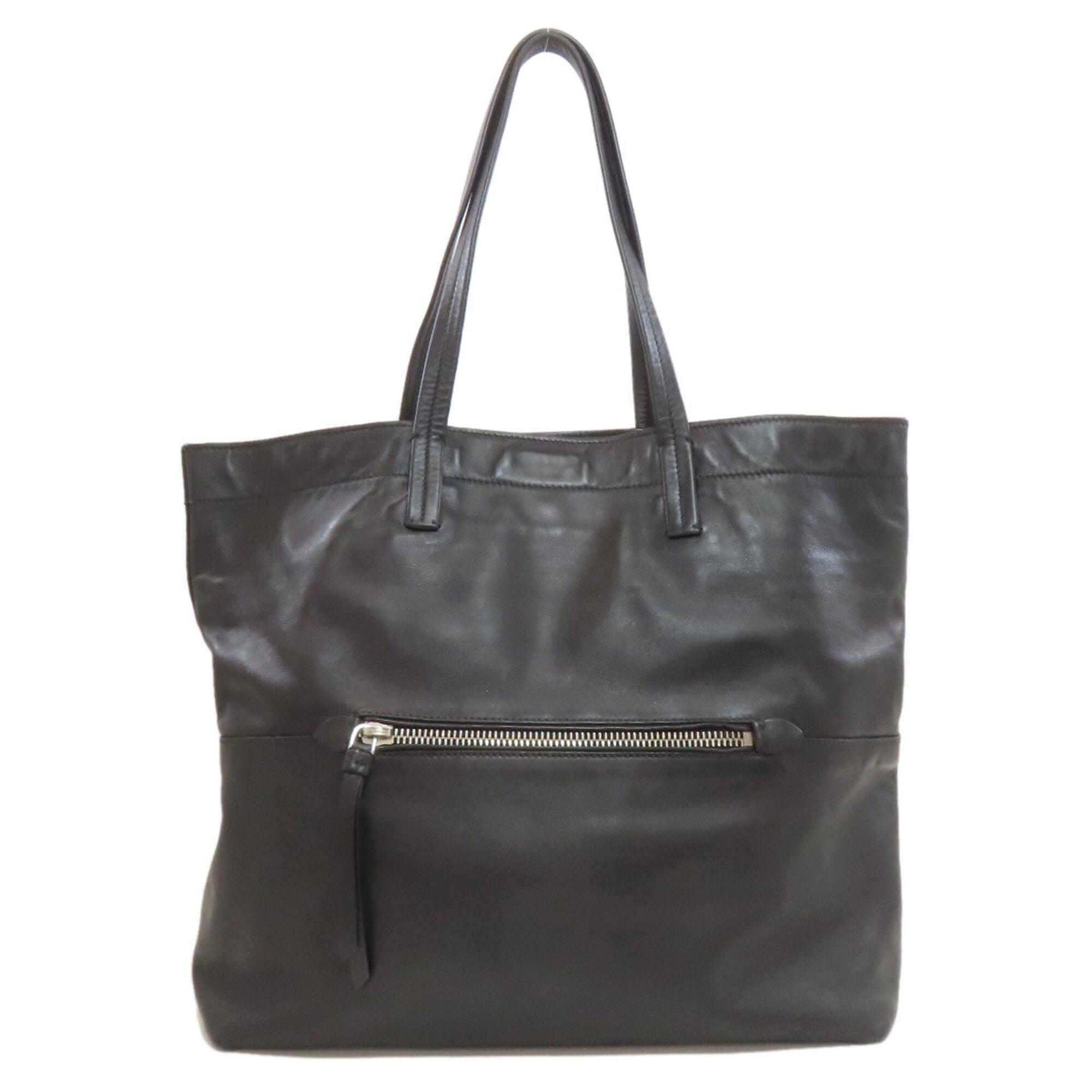 Miu Miu Black Leather Tote Bag (Pre-Owned)