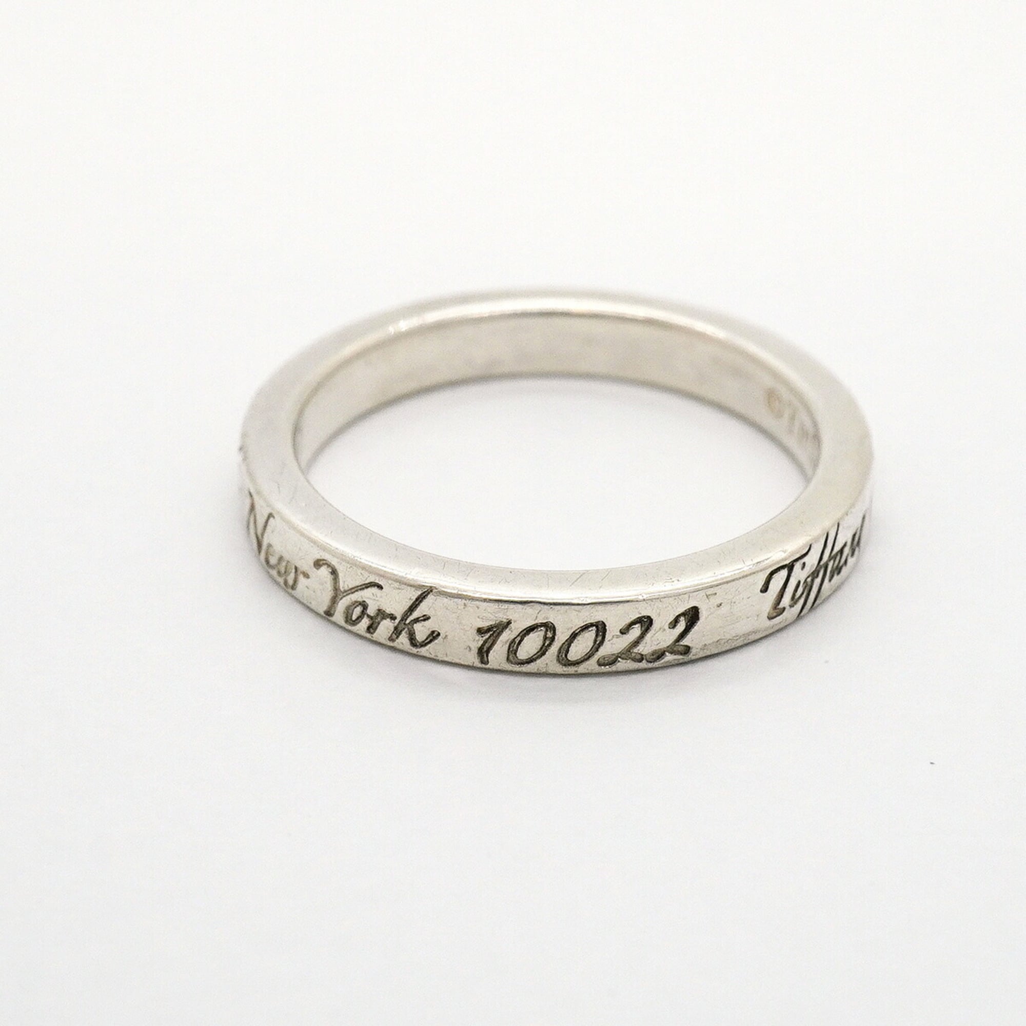 Tiffany Silver 925 Band Ring (Pre-Owned)
