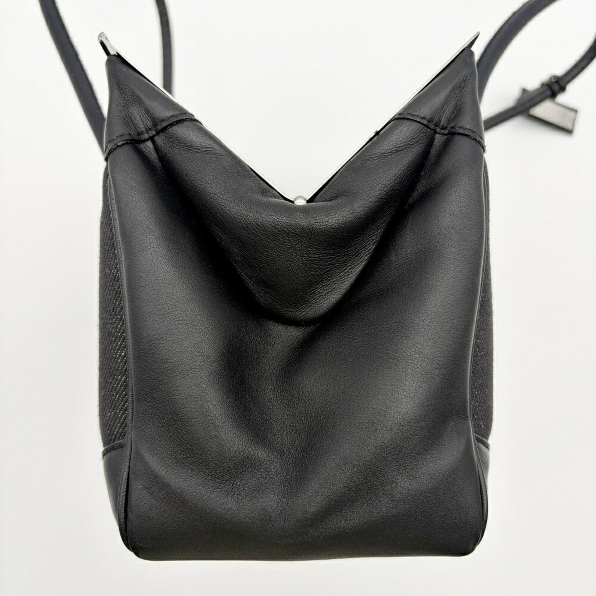 Gucci Black Denim Leather Handbag (Pre-Owned)