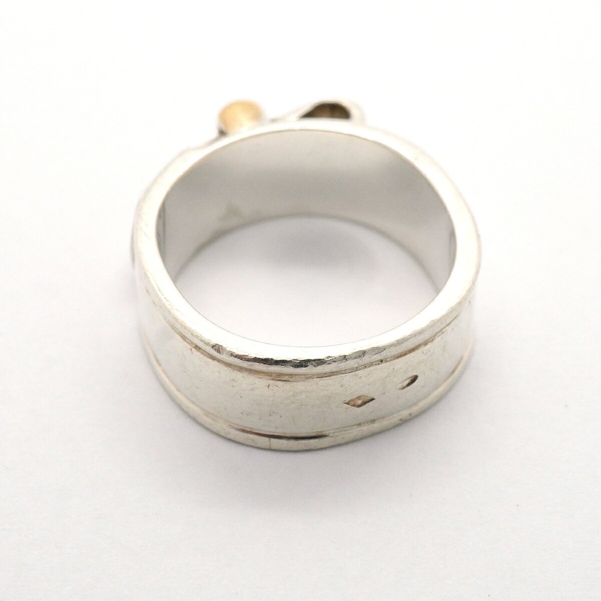 Hermes Yellow Gold (18K) Silver 925 Band Ring (Pre-Owned)