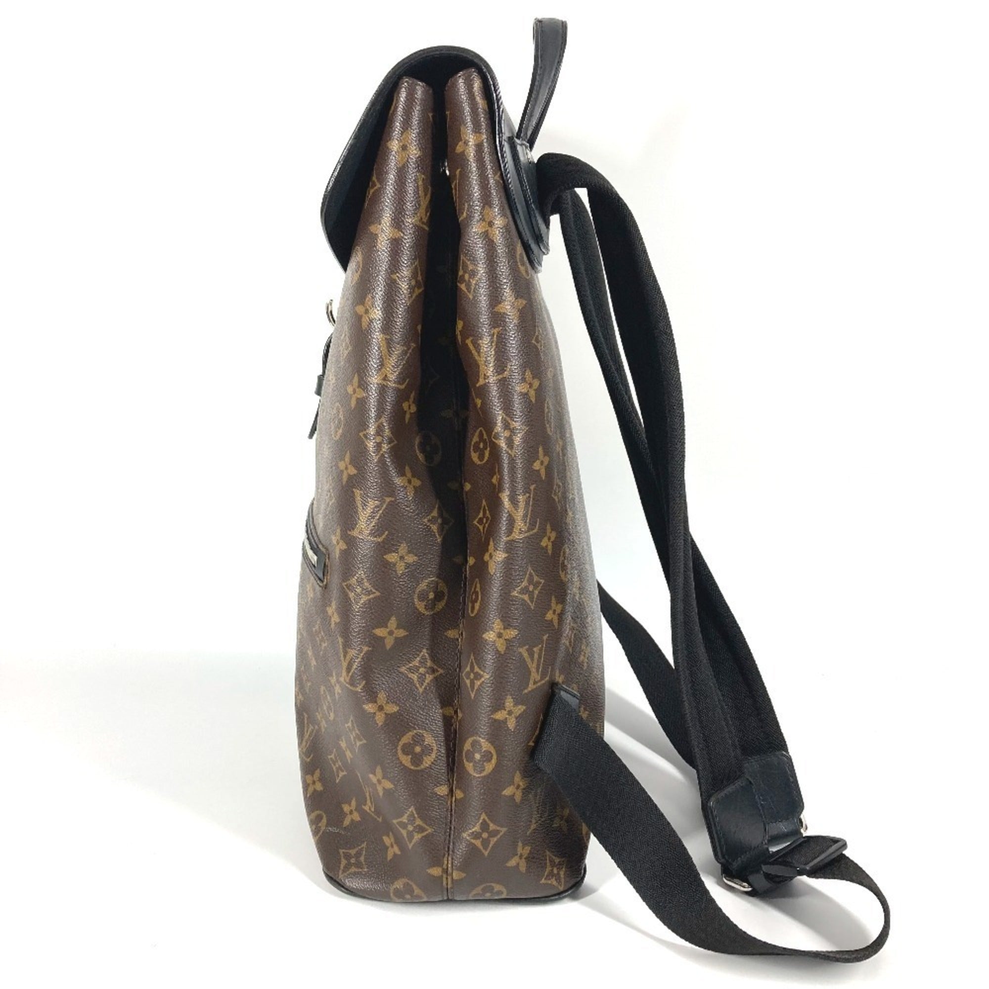 Louis Vuitton Black Brown Galle Monogram Backpack (Pre-Owned)