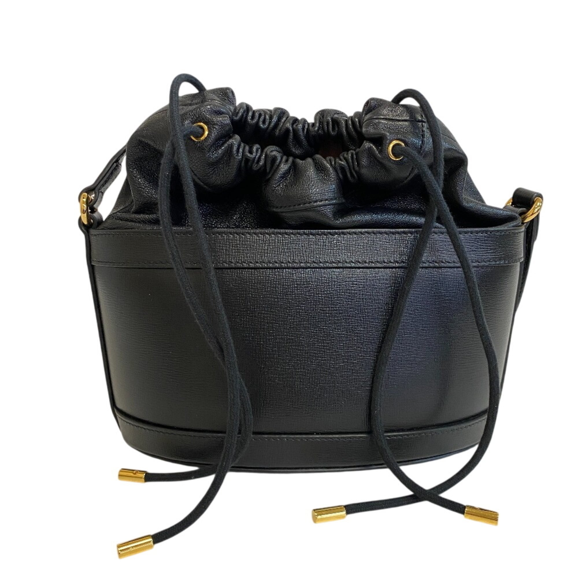 Gucci Black Leather Shoulder Bag (Pre-Owned)