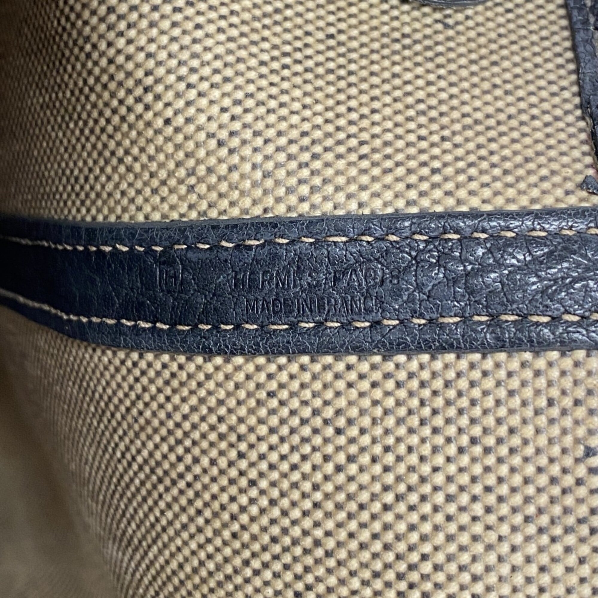 Hermes Black Toile H Tote Bag (Pre-Owned)