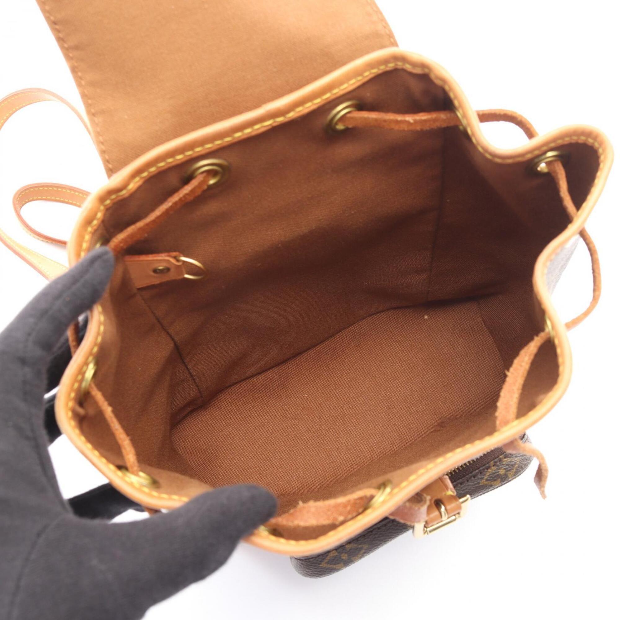 Louis Vuitton Brown Monogram Monogram Leather Backpack Handbag (Pre-Owned)