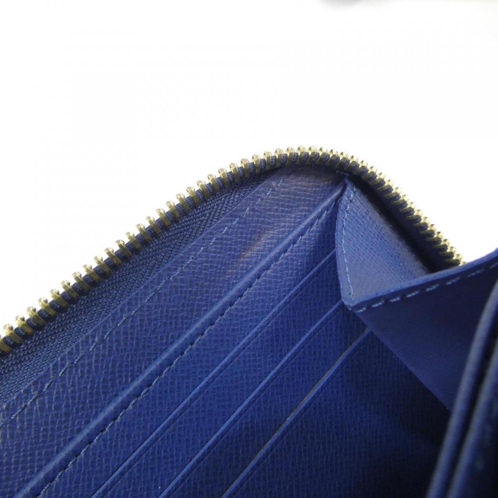 Louis Vuitton Blue Denim Canvas Long Wallet (Bi-Fold) (Pre-Owned)