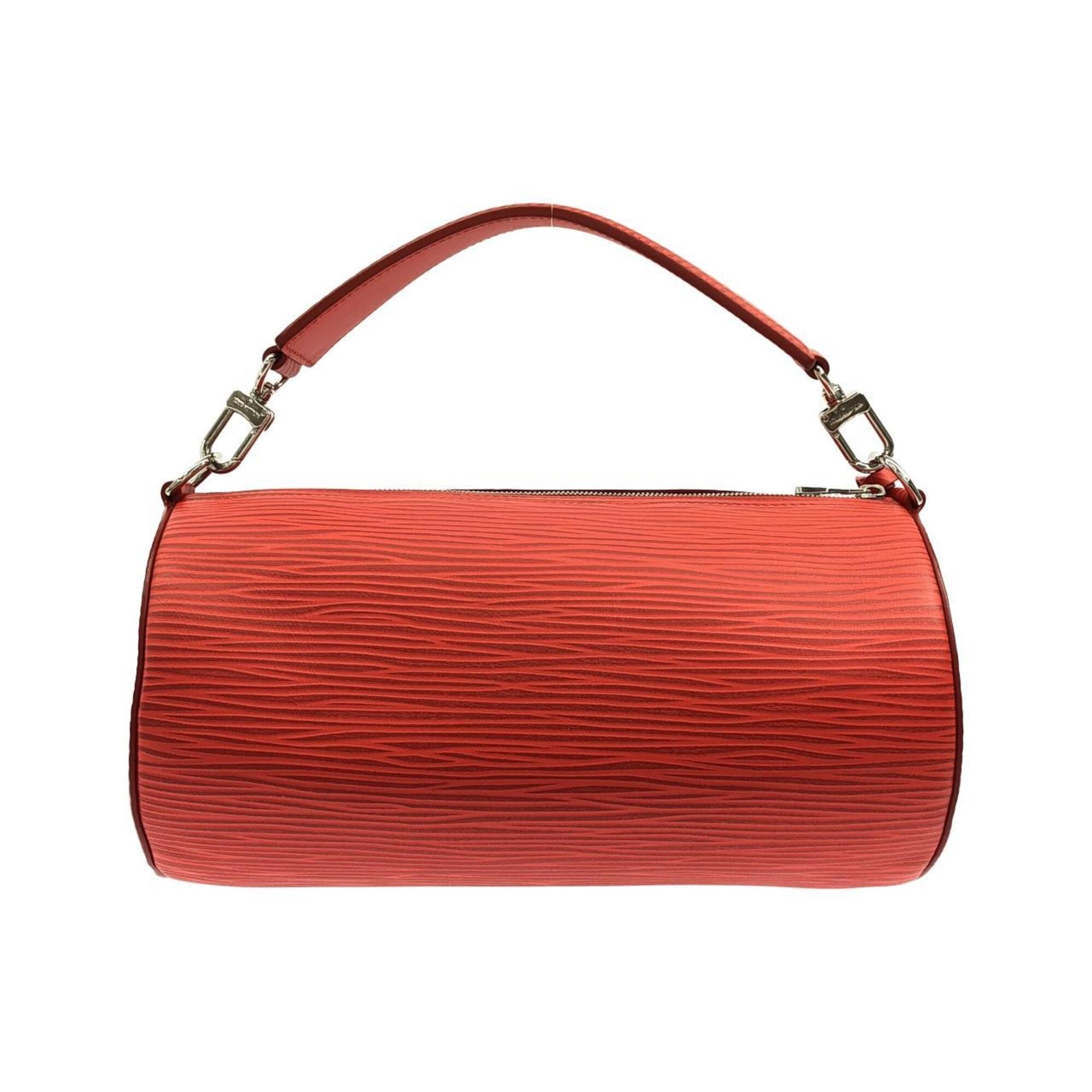 Louis Vuitton Red Color Leather Shoulder Bag (Pre-Owned)
