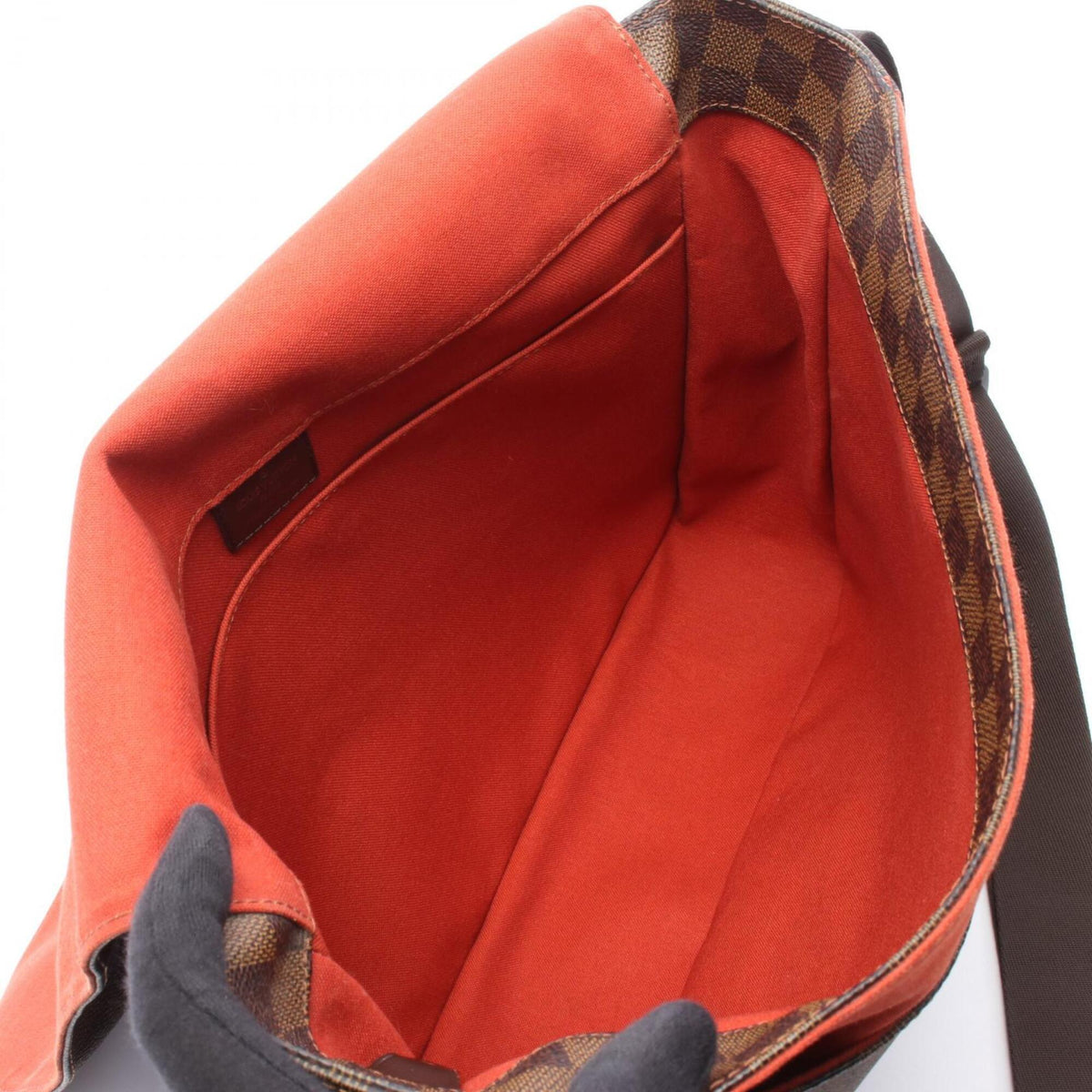 Louis Vuitton Brown Damier Canvas Coated Canvas Leather Handbag Shoulder Bag (Pre-Owned)