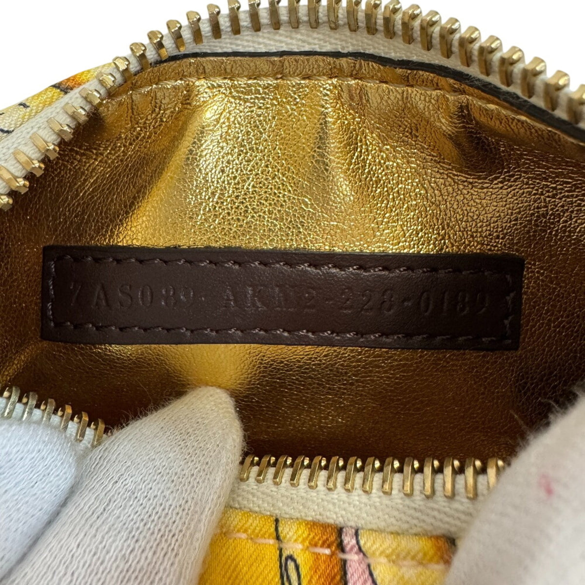 Fendi Pink Nylon Leather Handbag Pouch (Pre-Owned)