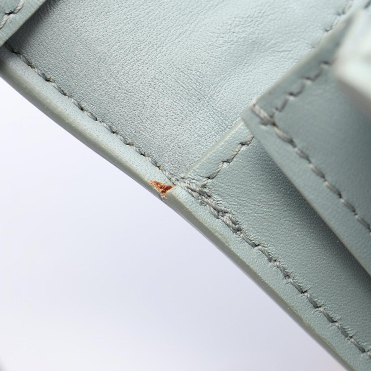 Celine Blue Leather Handbag Shoulder Bag (Pre-Owned)