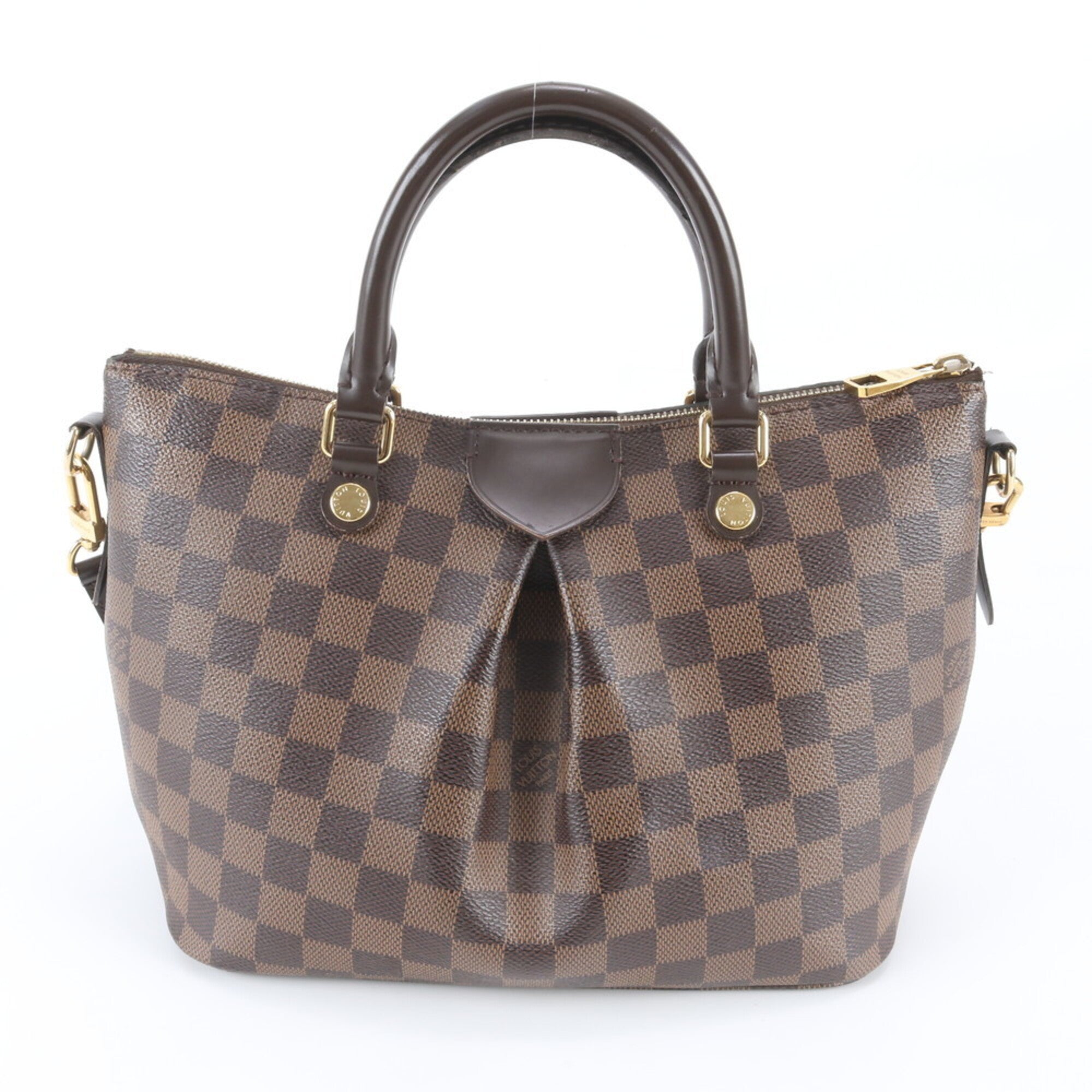 Louis Vuitton Ebene Leather Coated Canvas Handbag Shoulder Bag Tote Bag (Pre-Owned)