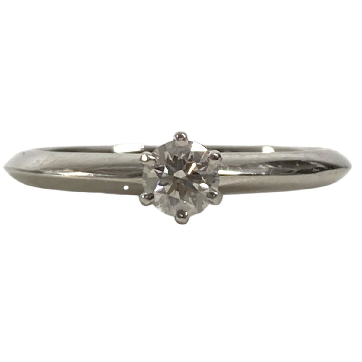 Tiffany Silver Platinum 950 Band Ring (Pre-Owned)
