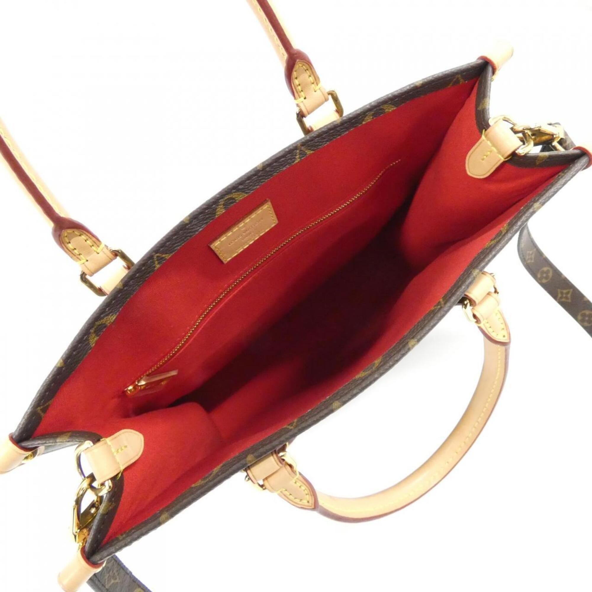 Louis Vuitton Marron Coated Canvas Handbag (Pre-Owned)