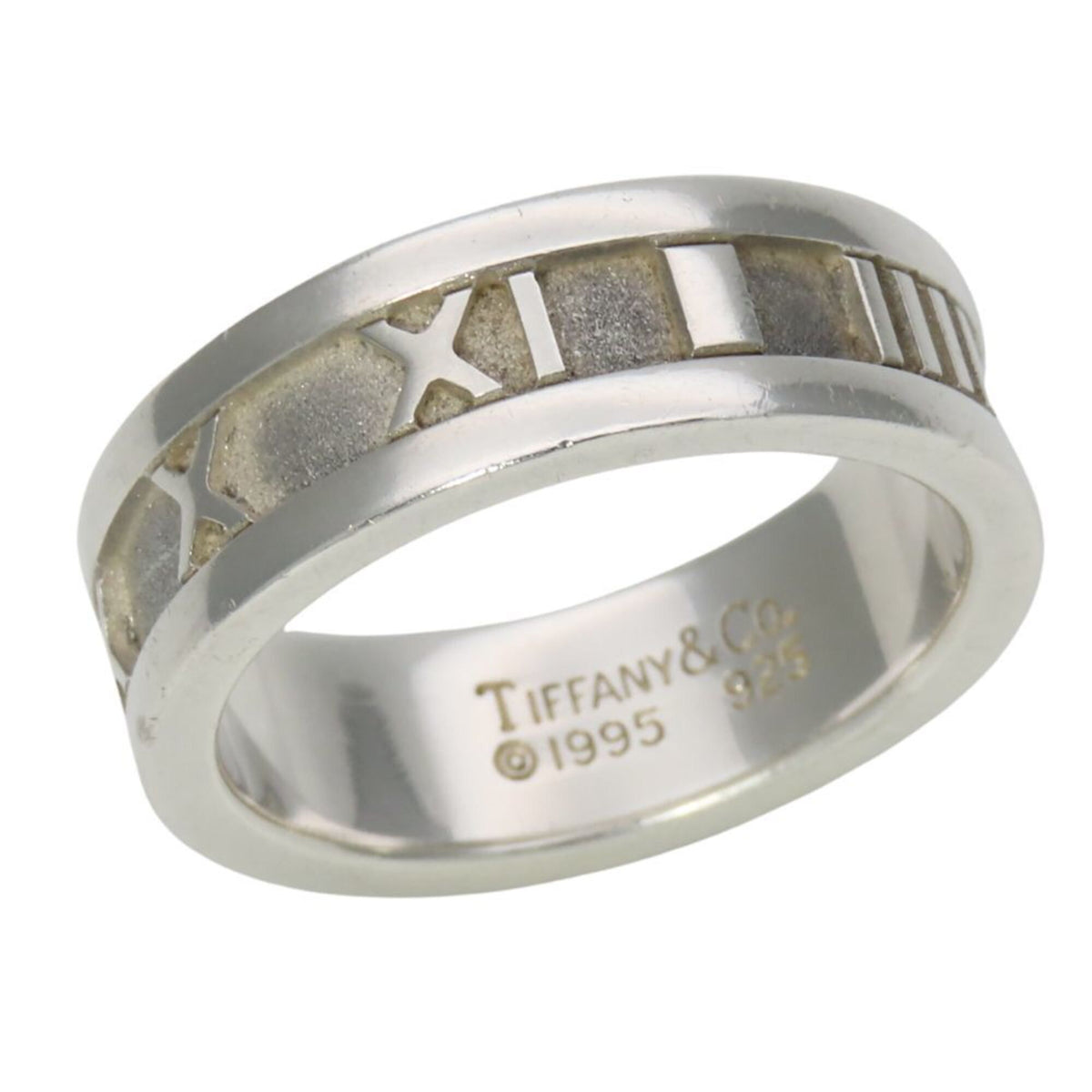 Tiffany Atlas Silver Silver 925 Band Ring (Pre-Owned)