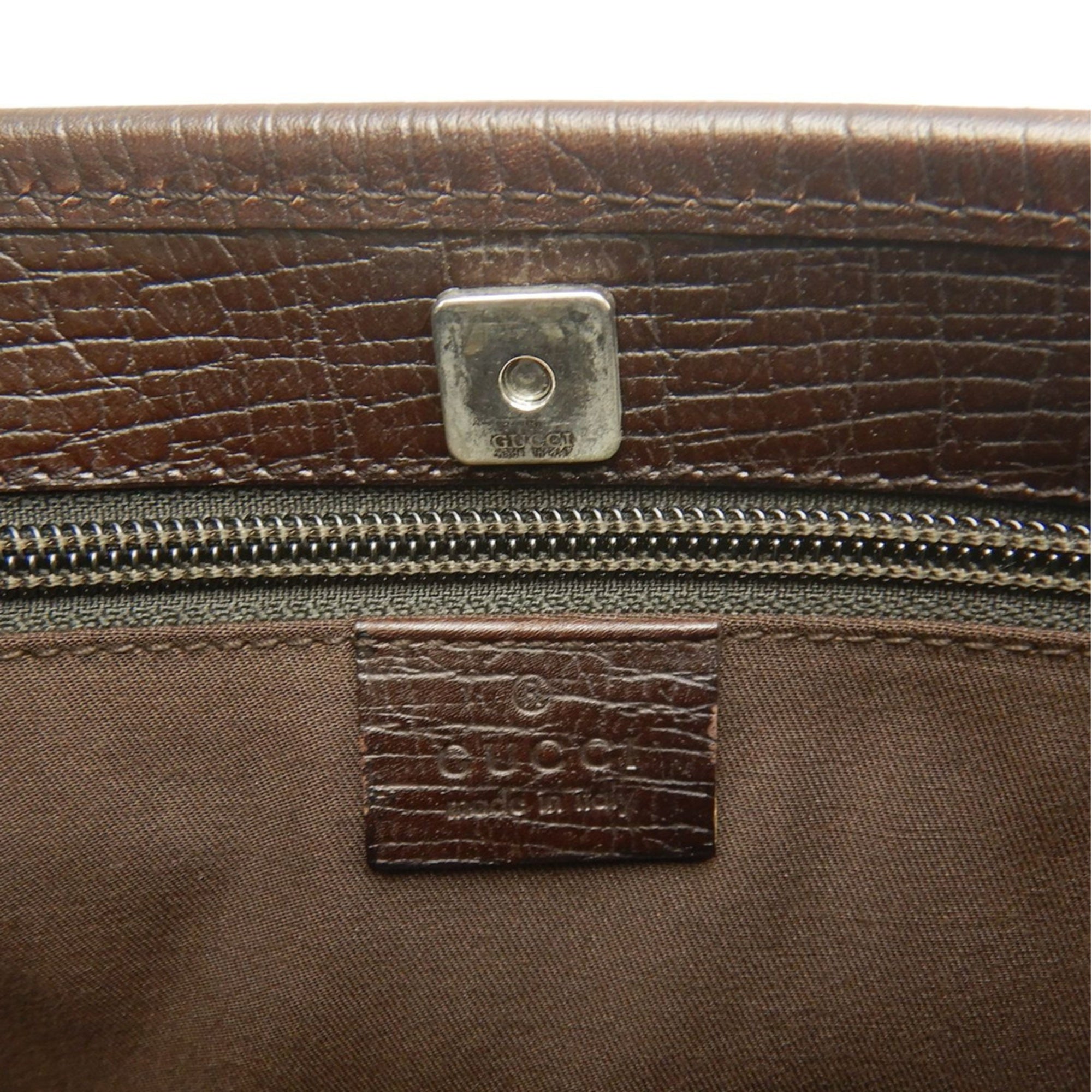 Gucci Beige Gg Supreme Leather Tote Bag (Pre-Owned)