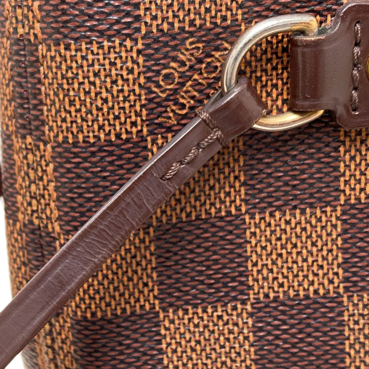 Louis Vuitton Damier Canvas Ebene Damier Canvas Handbag Pouch (Pre-Owned)