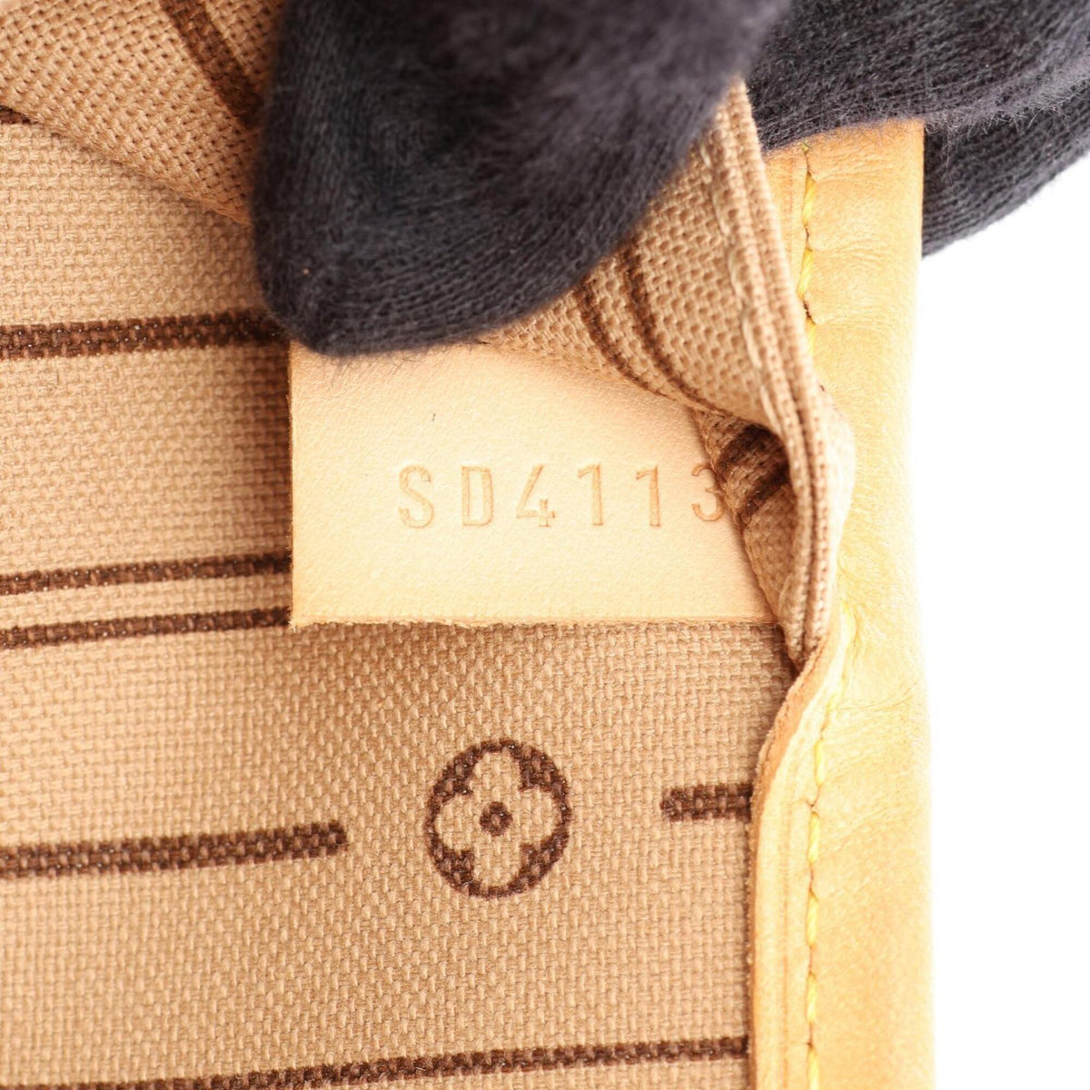Louis Vuitton Brown Monogram Coated Canvas Leather Handbag Tote Bag (Pre-Owned)