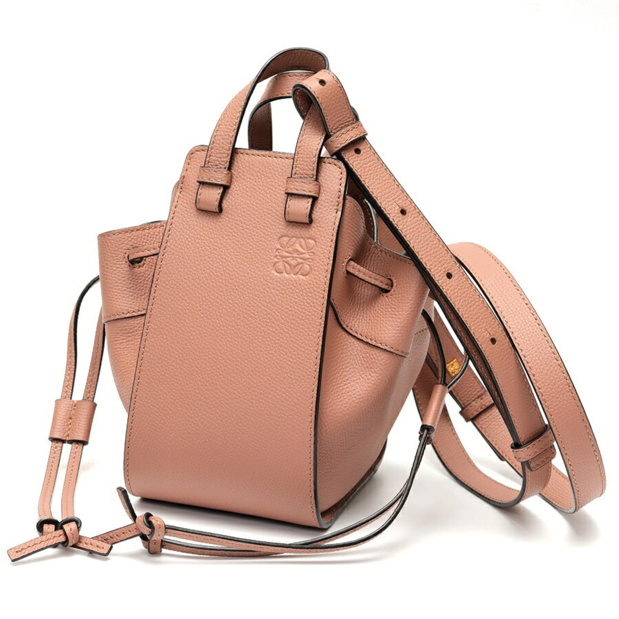 Loewe Pink Beige Leather Shoulder Bag (Pre-Owned)