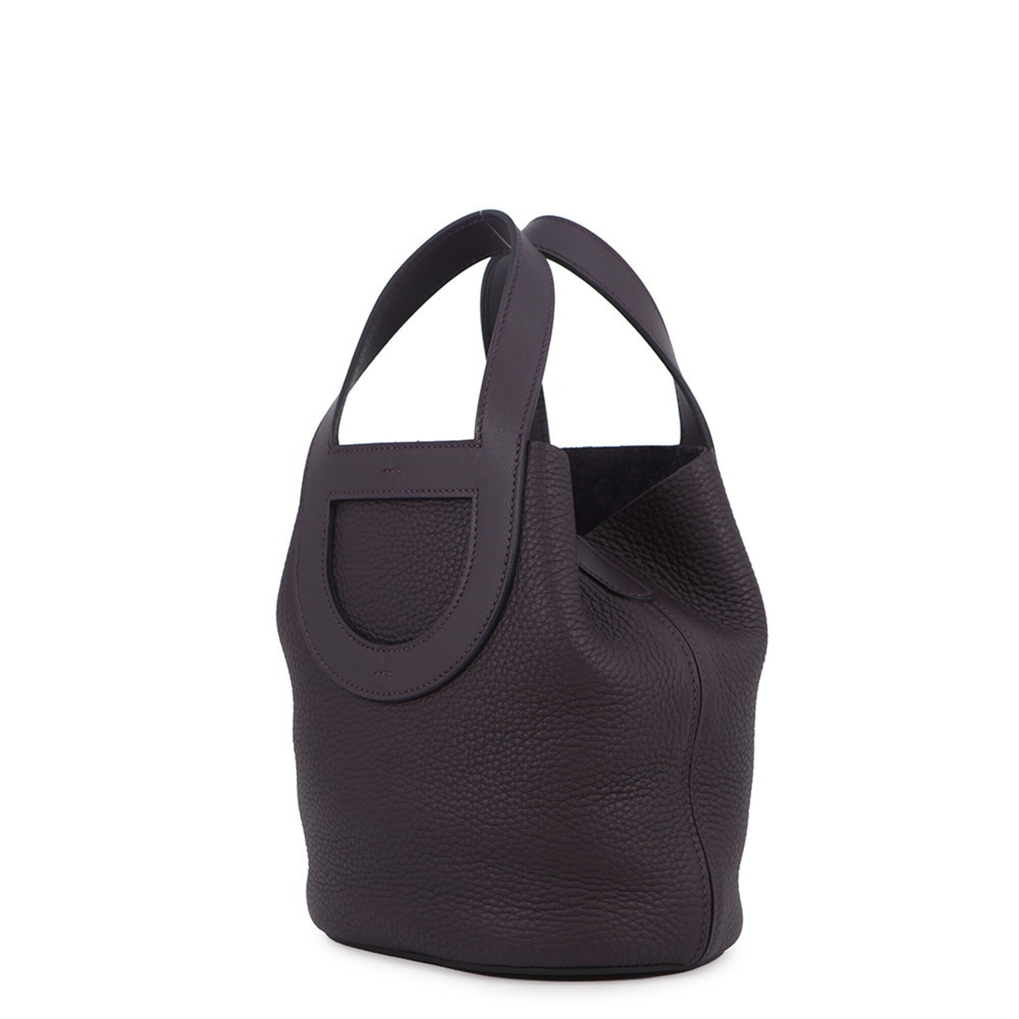 Hermes Cassis Taurillon Clemence Leather Swift Leather Tote Bag (Pre-Owned)