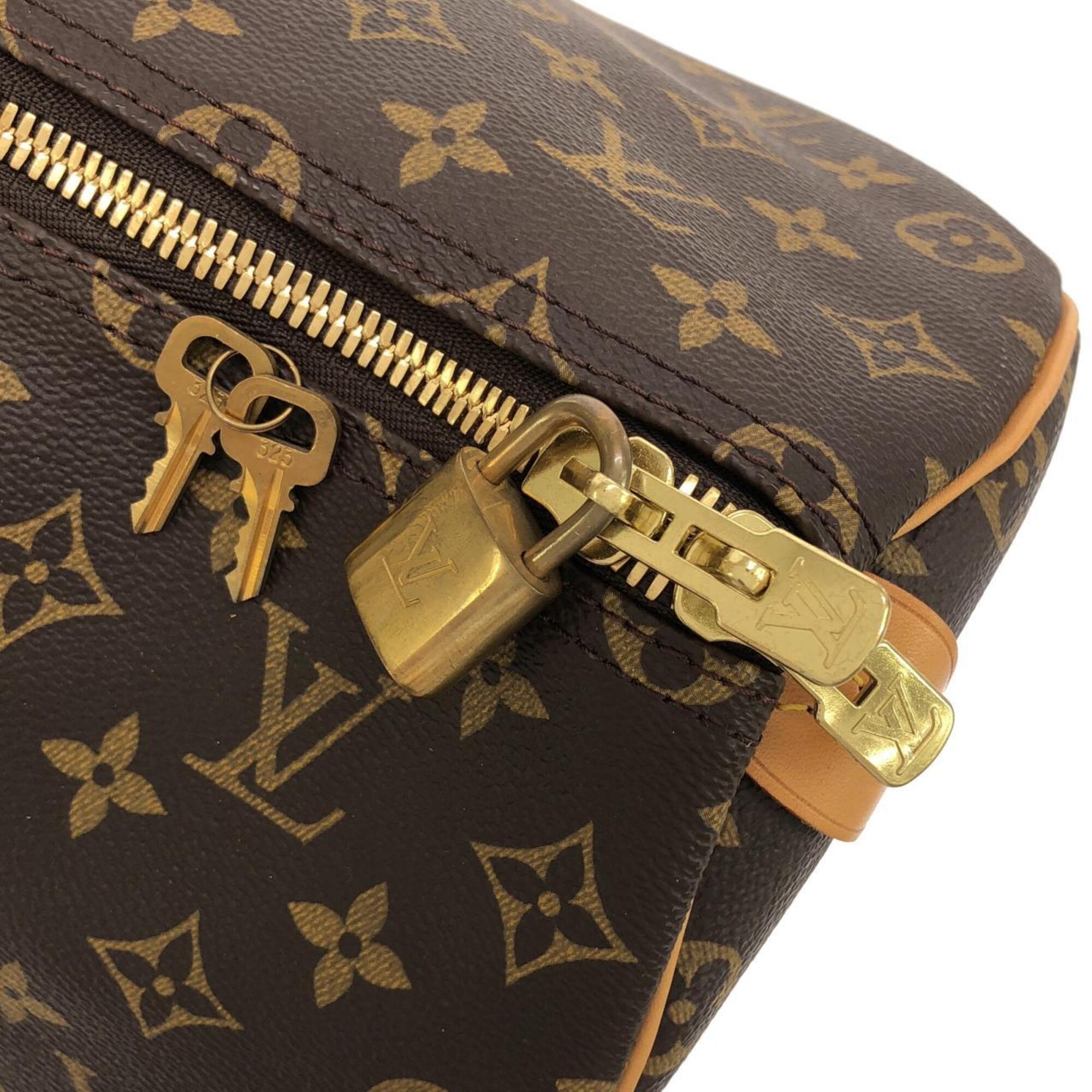 Louis Vuitton Marron Coated Canvas Boston Bag (Pre-Owned)