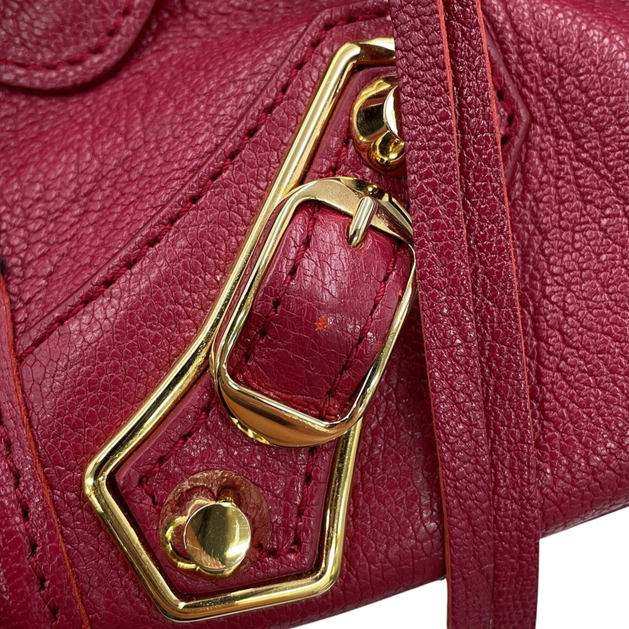 Balenciaga Wine Leather Handbag (Pre-Owned)